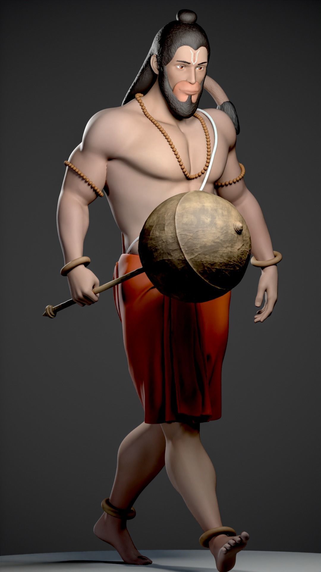 HANUMAN - HINDU GOD 3D print model_15