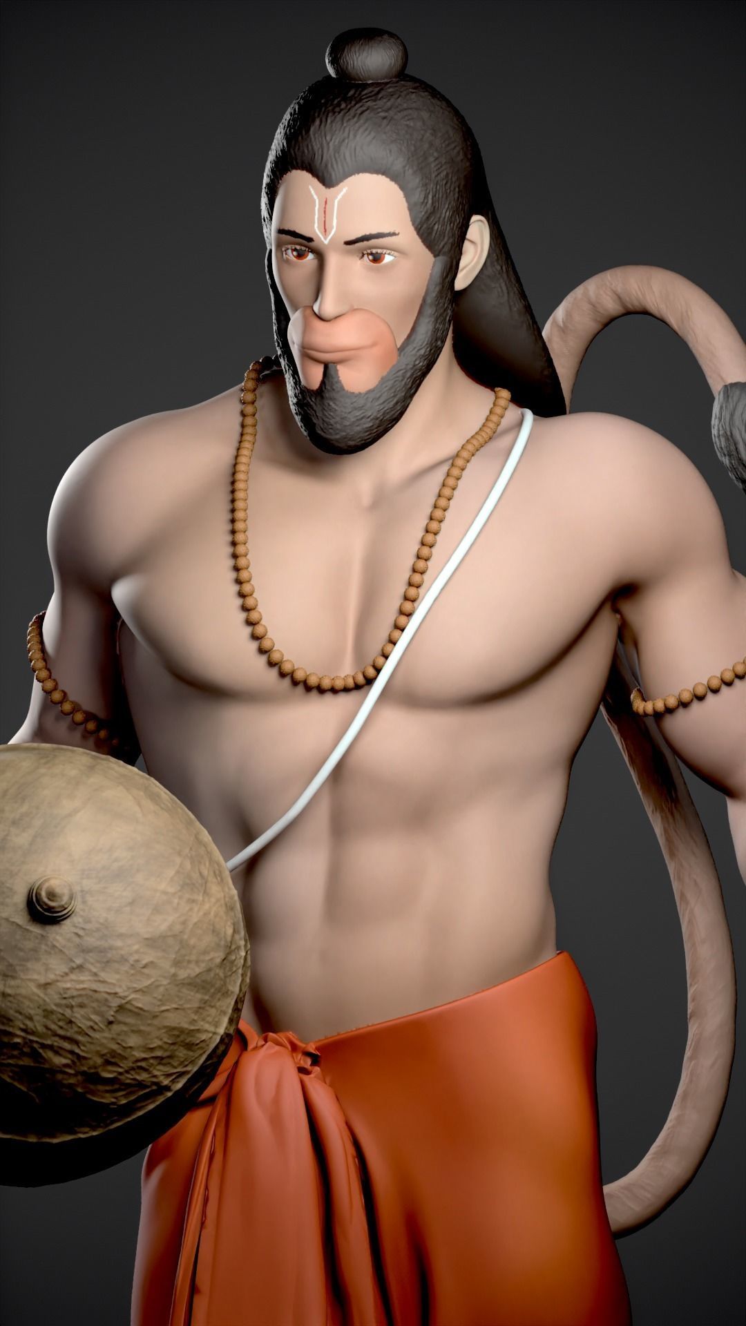 HANUMAN - HINDU GOD 3D print model_13