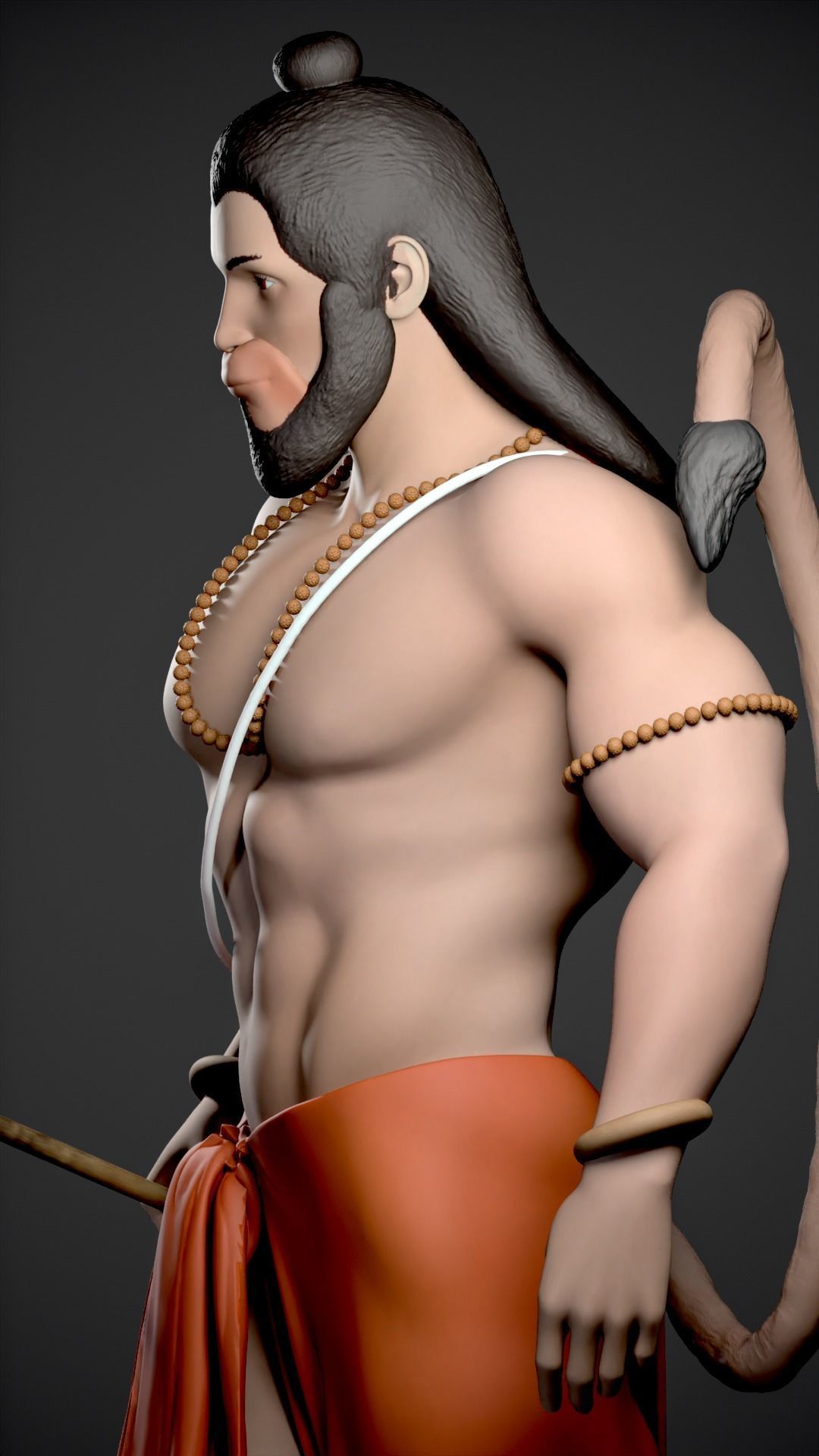 HANUMAN - HINDU GOD 3D print model_11
