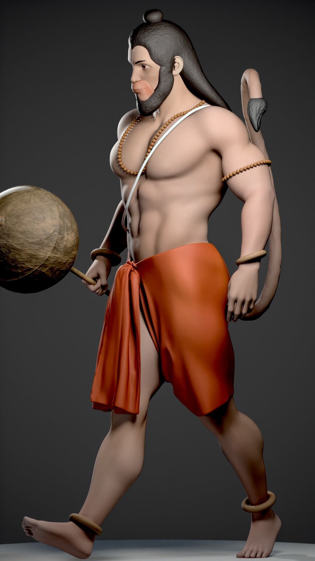 HANUMAN - HINDU GOD 3D print model_24