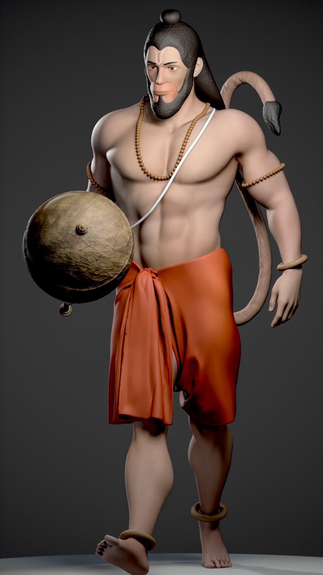 HANUMAN - HINDU GOD 3D print model_25