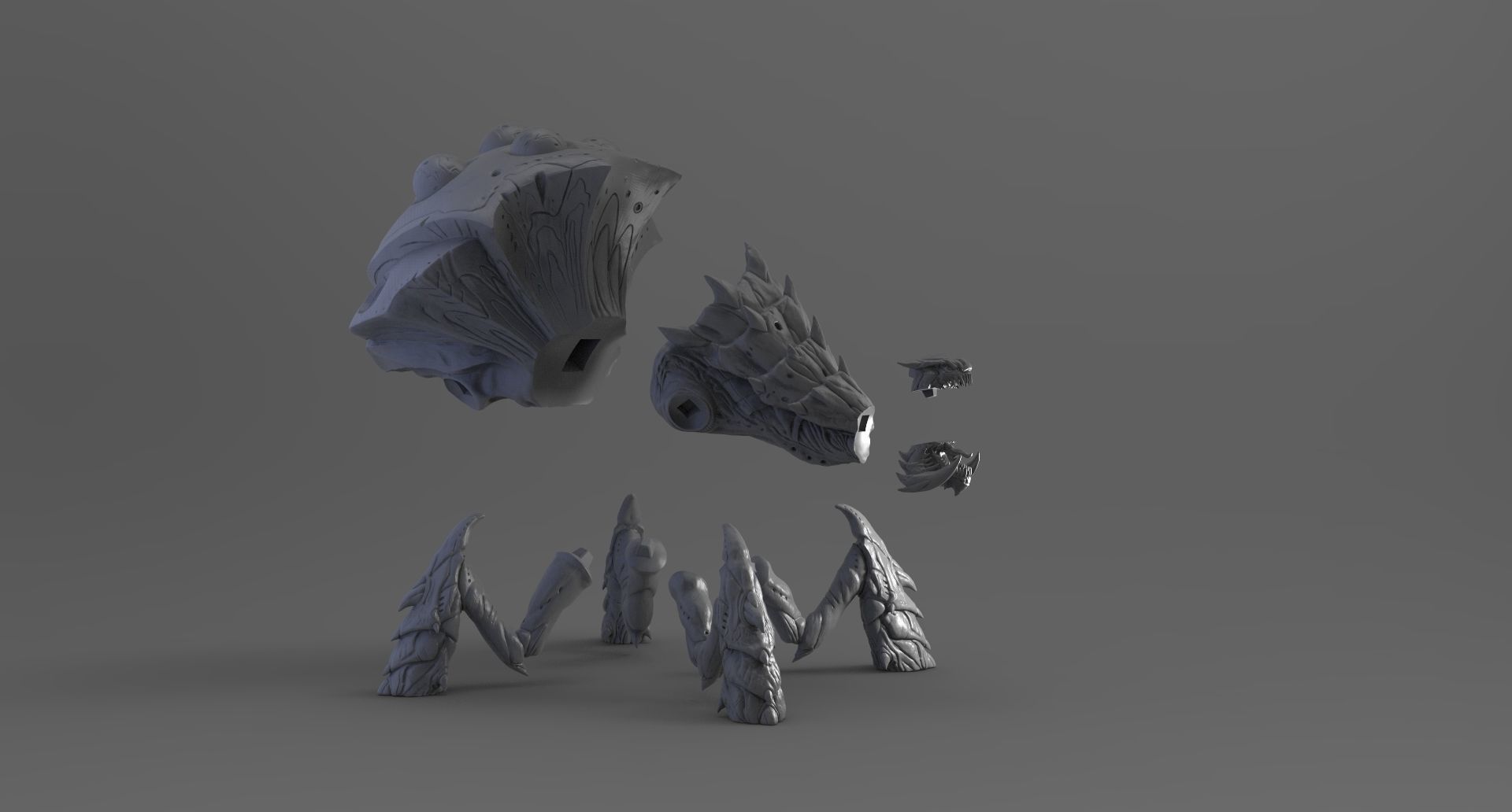 StarCraft2 SwarmHost 3D print model_6