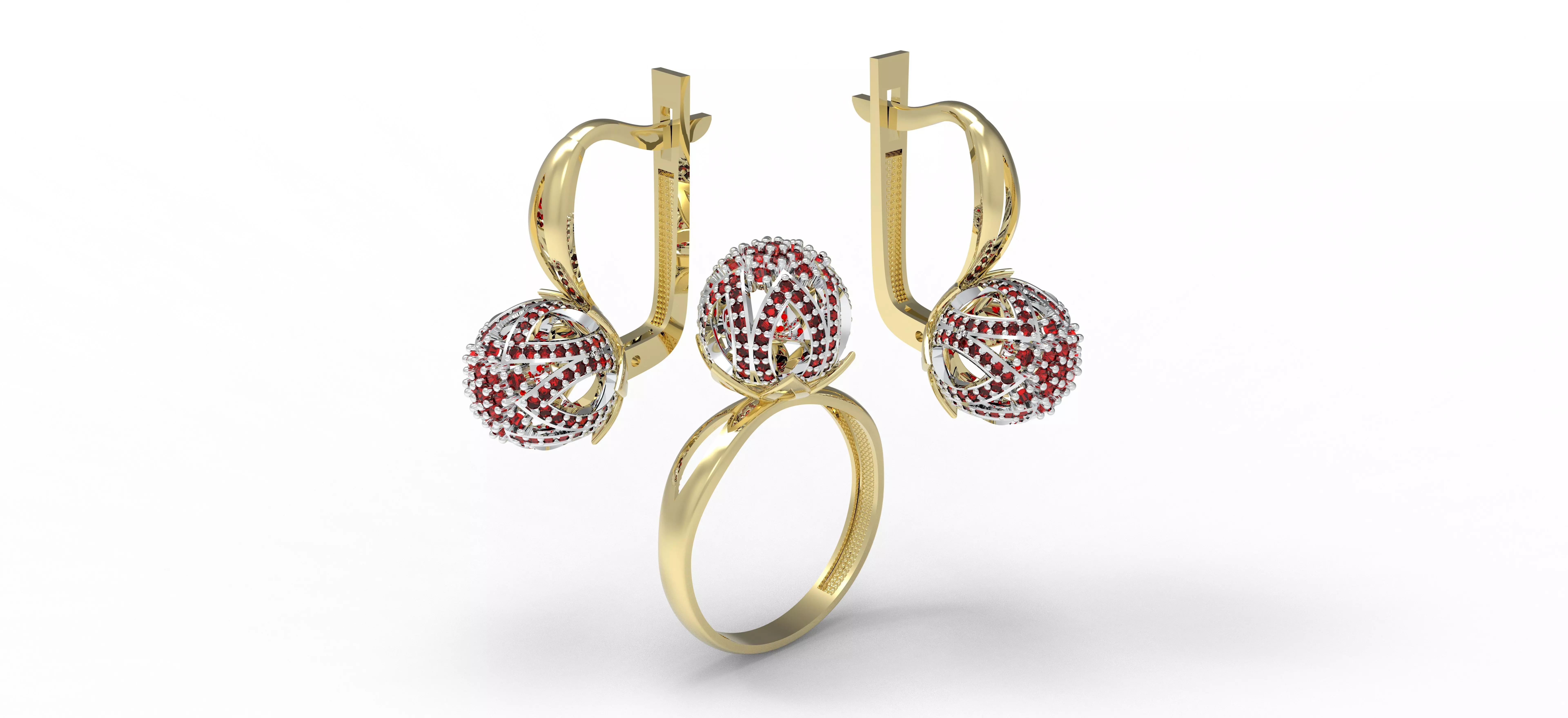 Pomegranate Set 3D print model_0