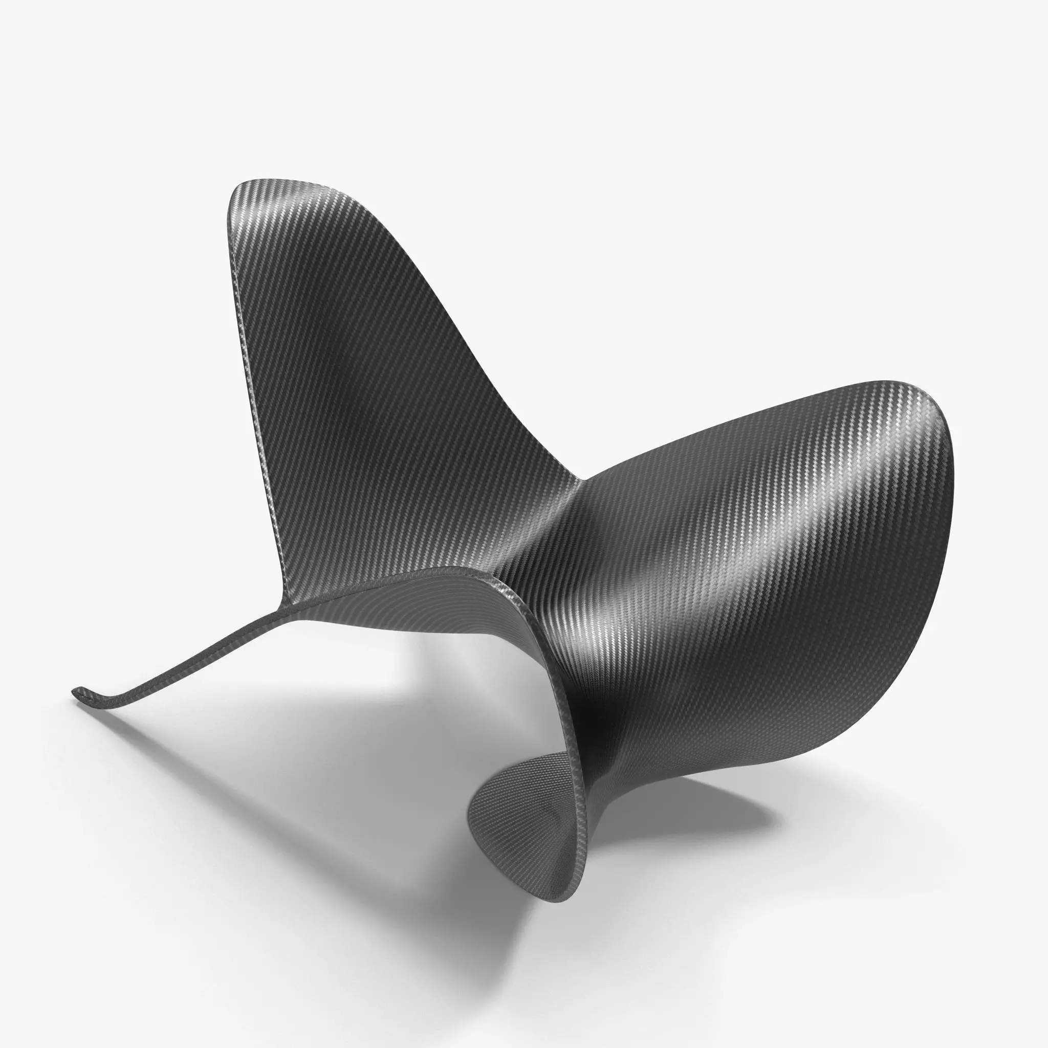 Manta Carbon Chair Low-poly 3D model