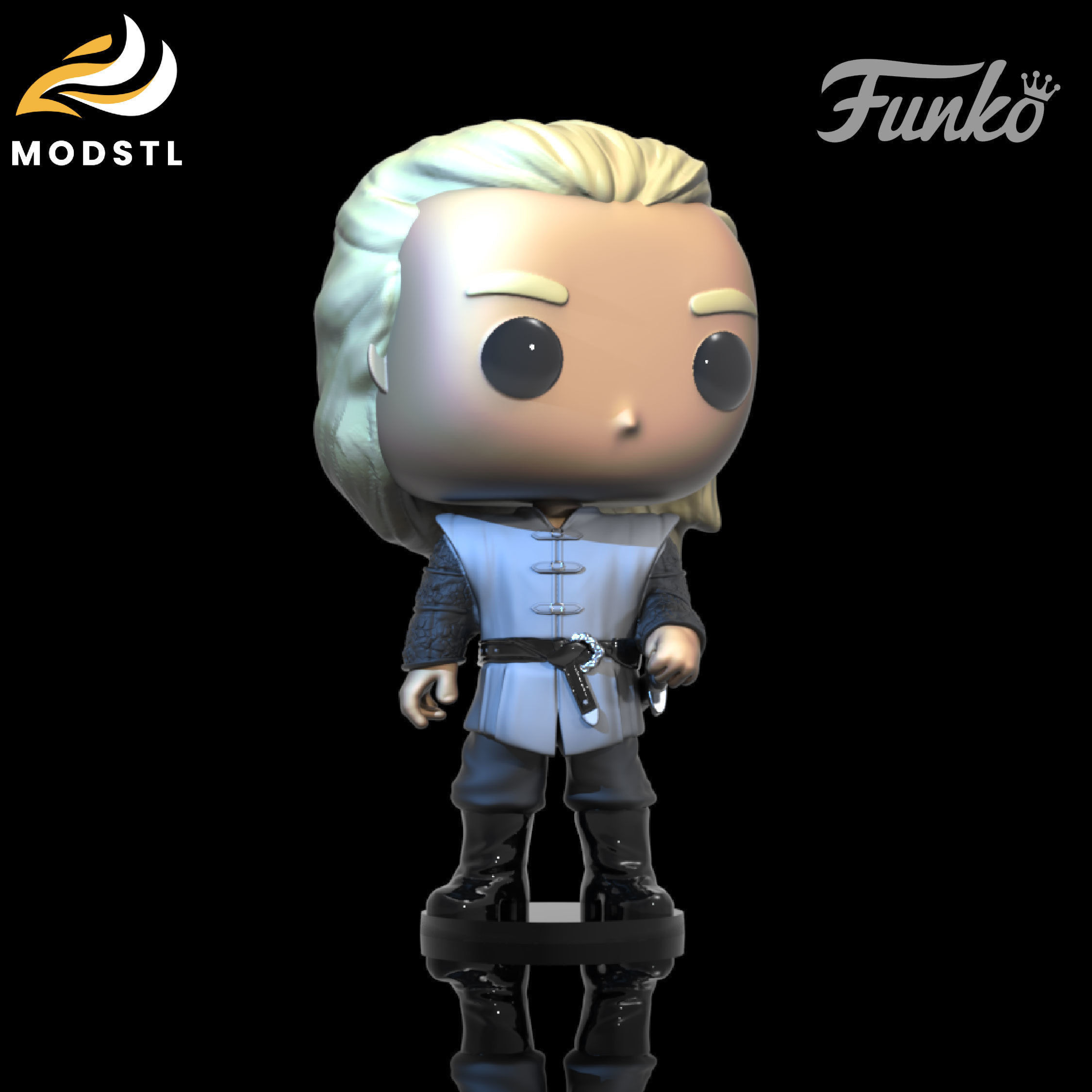 GHV2010 POP DAEMON TARGARYEN 3D print model_2