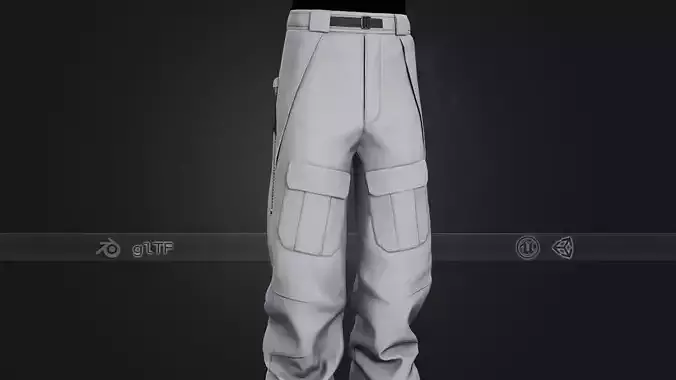White Snowboard Pants Style 3