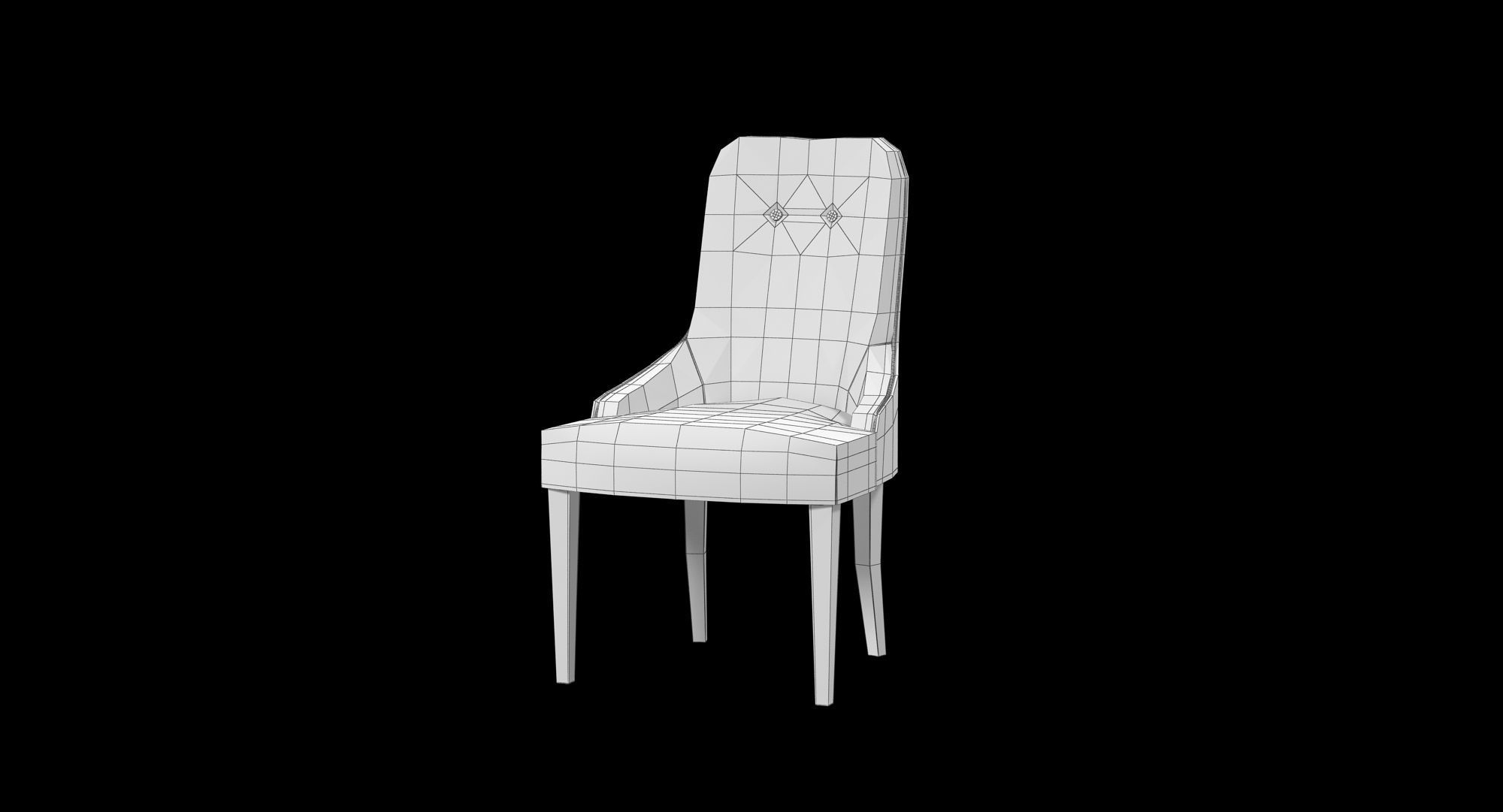 Smania Aura Chair Low-poly 3D model_17