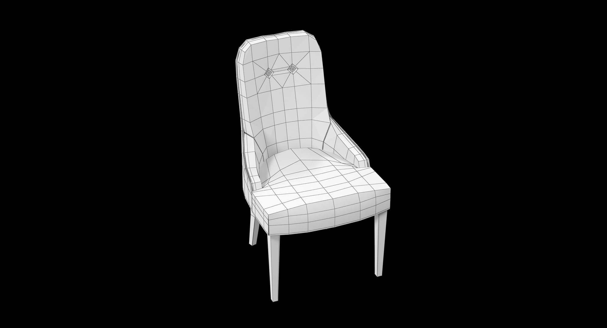 Smania Aura Chair Low-poly 3D model_18