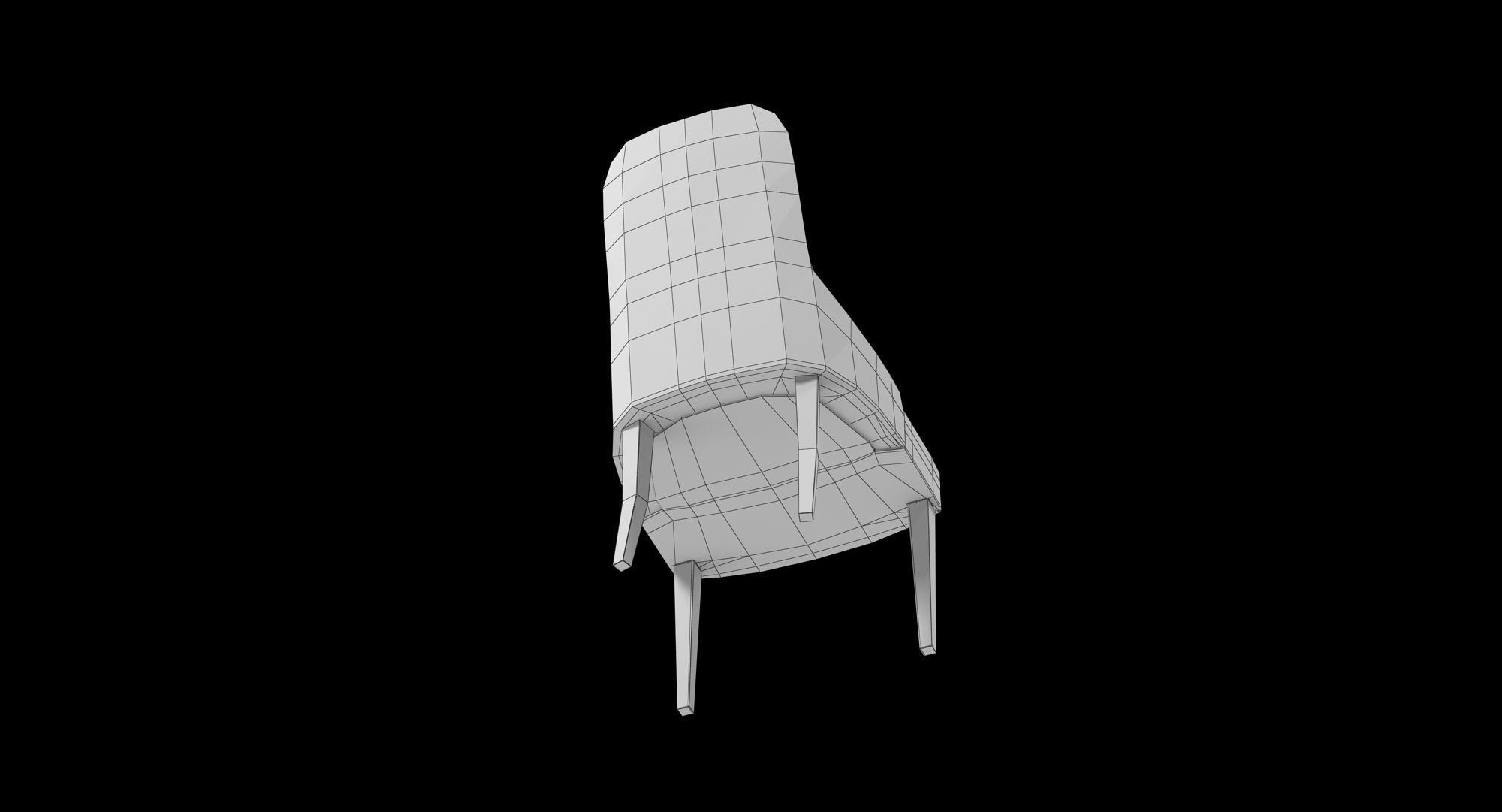 Smania Aura Chair Low-poly 3D model_20