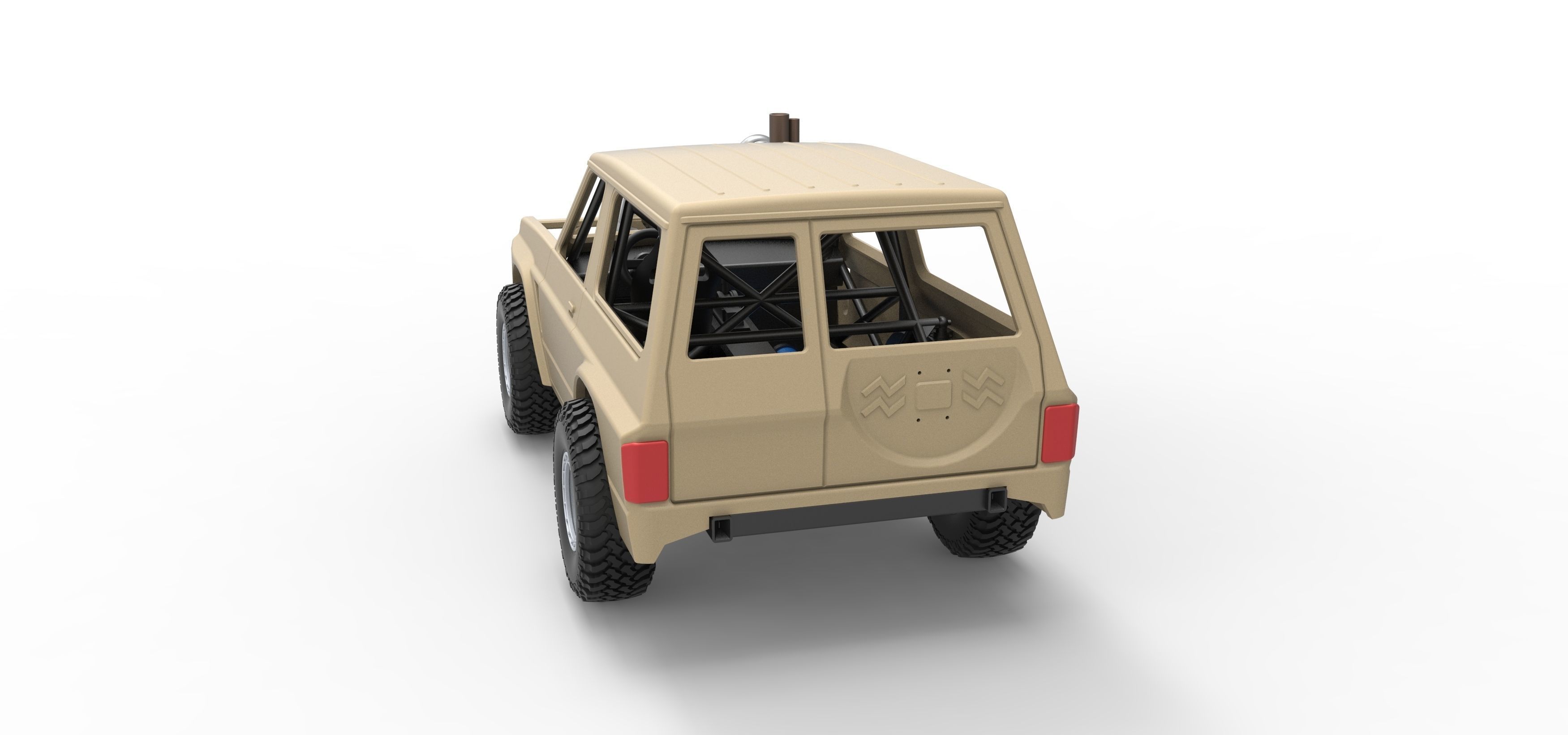 Uphill Sand Racing Dragster Scale 1 to 25 3D print model_14