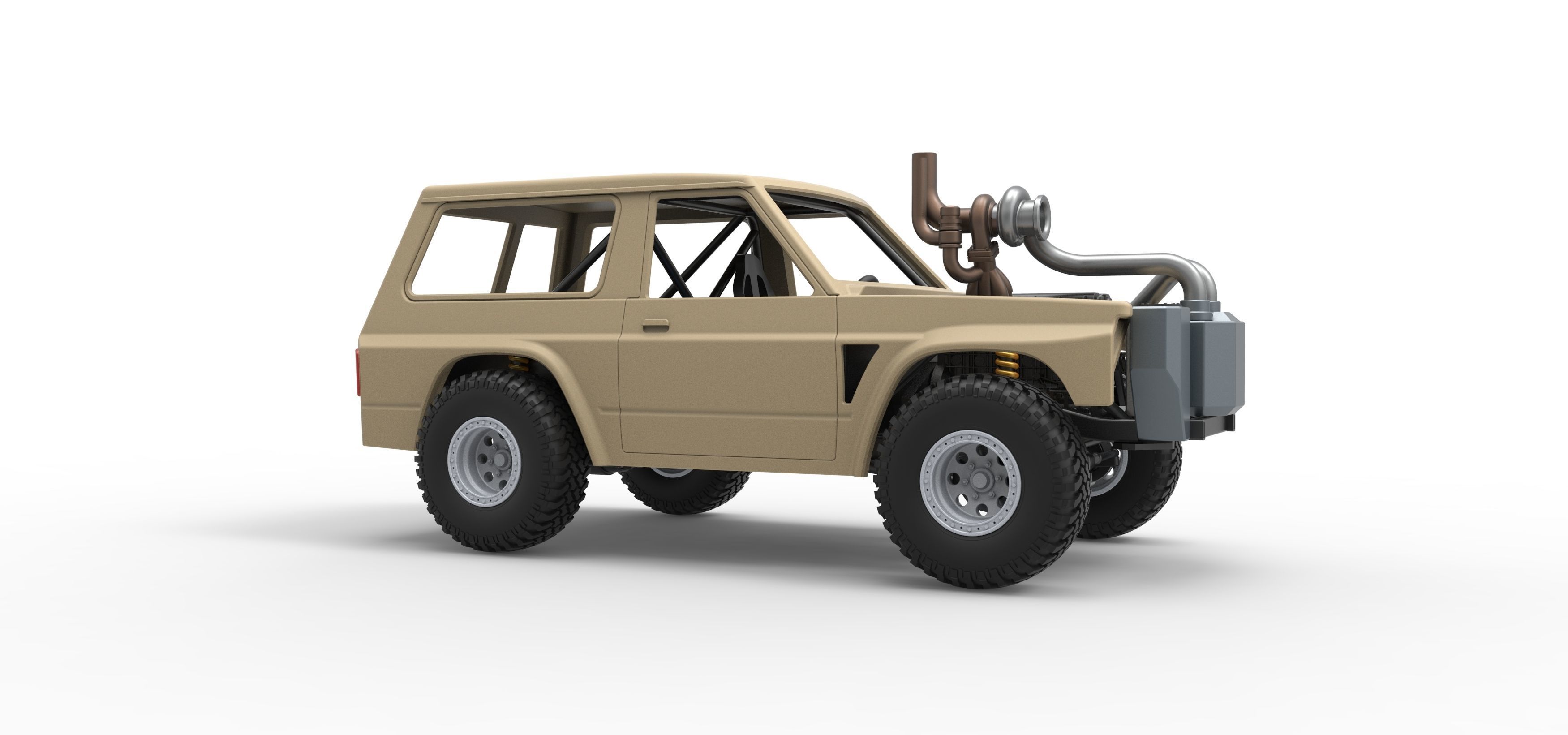 Uphill Sand Racing Dragster Scale 1 to 25 3D print model_25