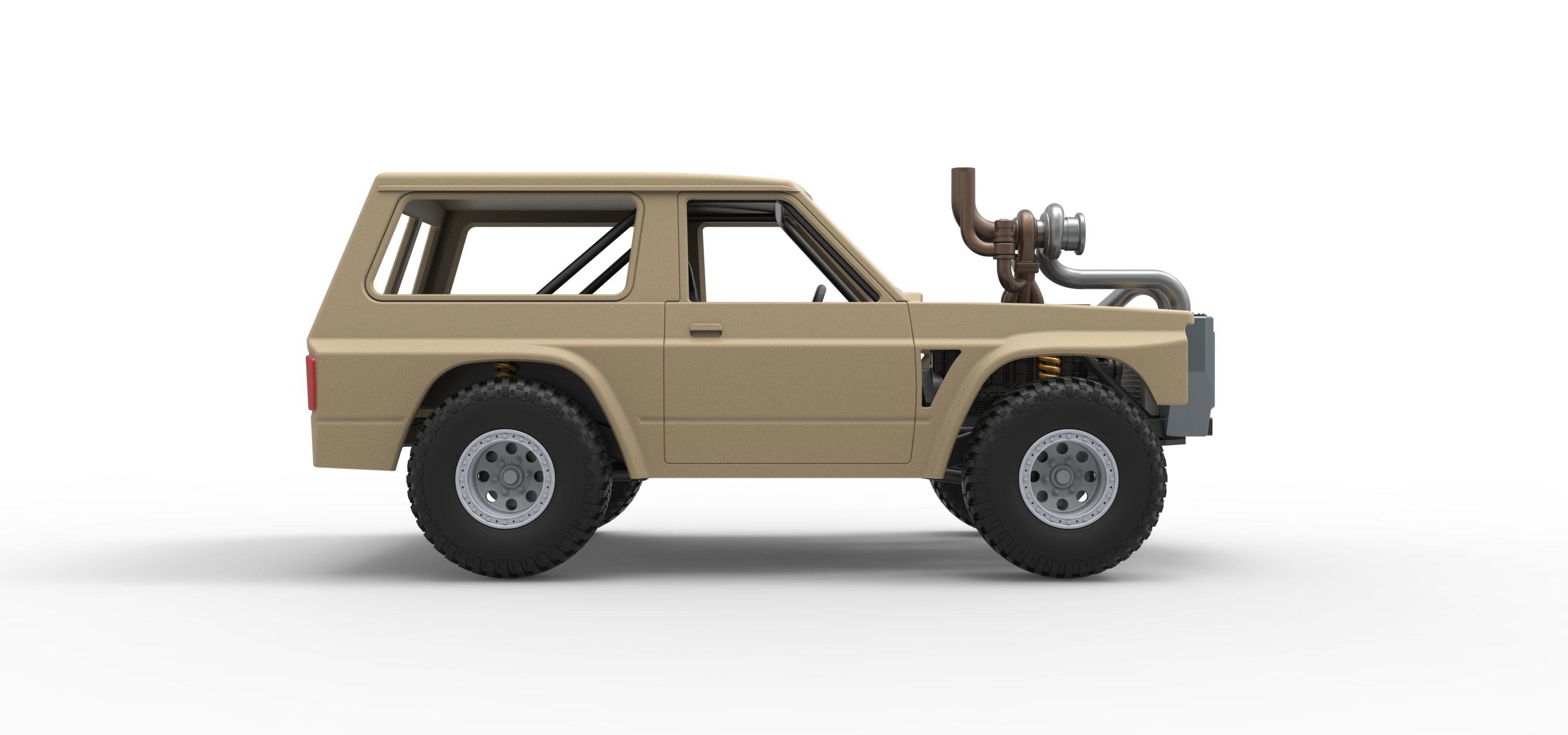 Uphill Sand Racing Dragster Scale 1 to 25 3D print model_22