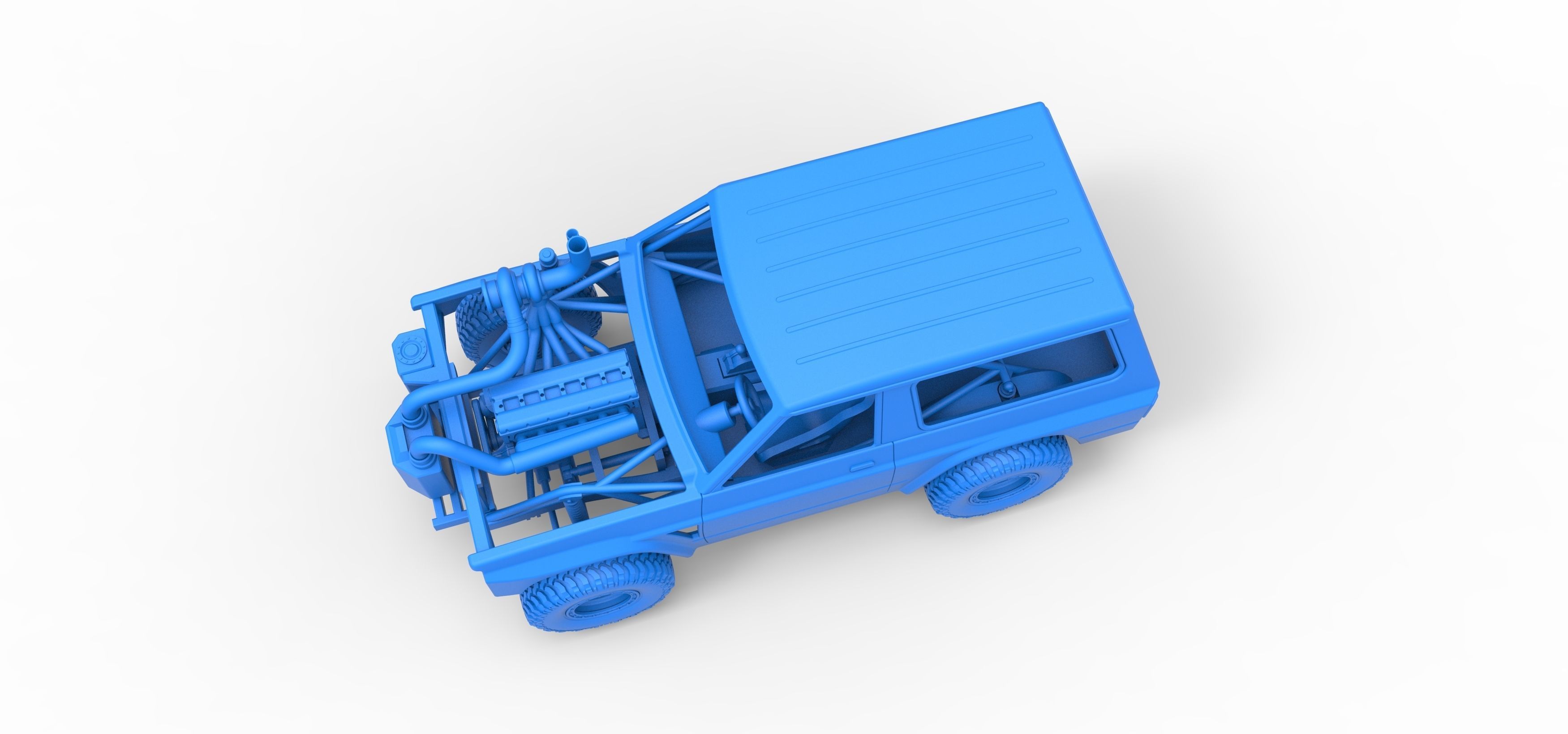 Uphill Sand Racing Dragster Scale 1 to 25 3D print model_31