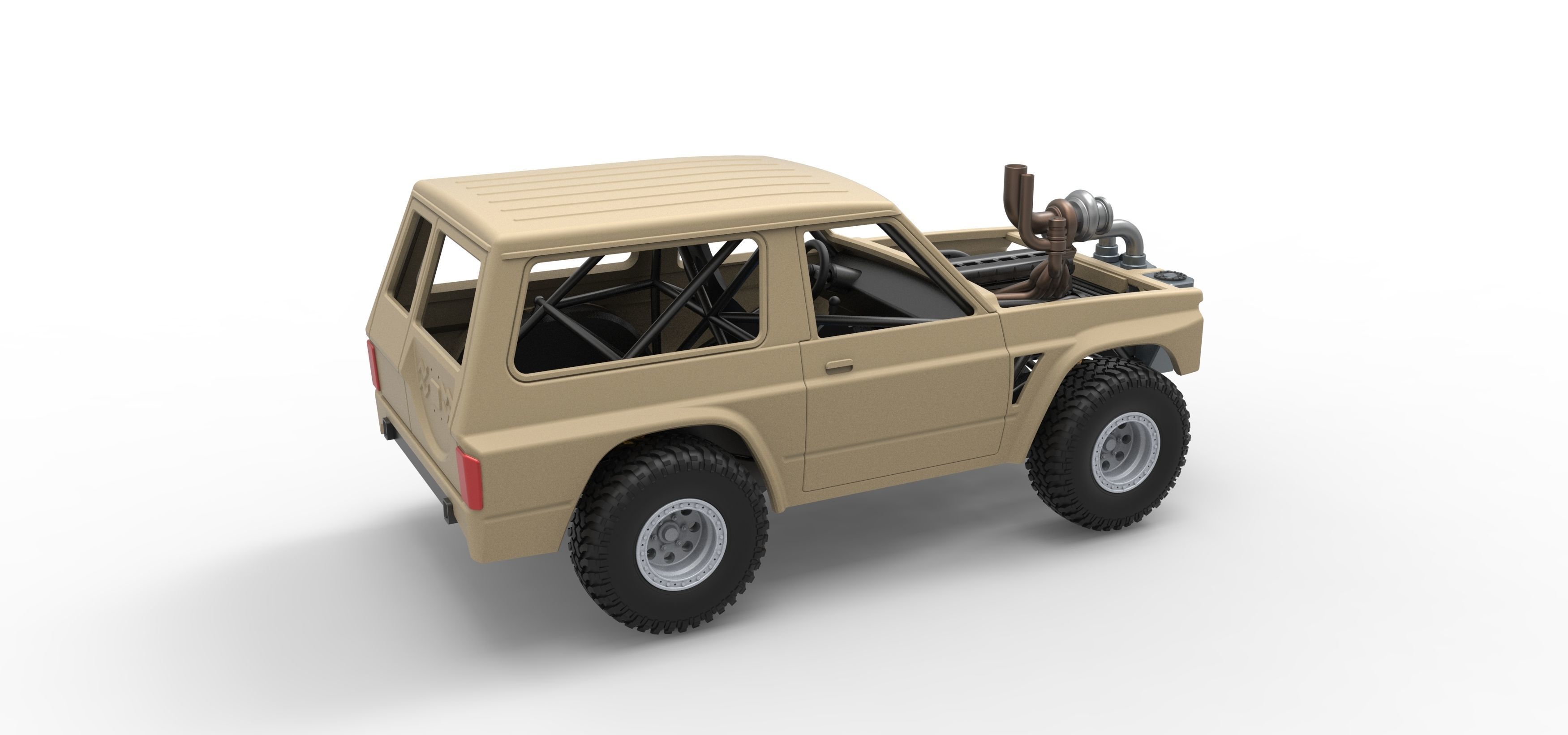 Uphill Sand Racing Dragster Scale 1 to 25 3D print model_20