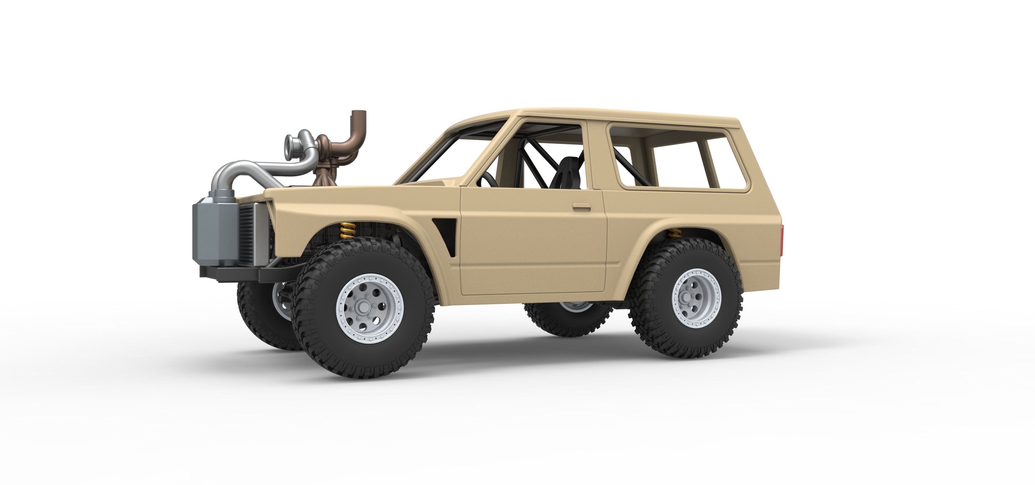 Uphill Sand Racing Dragster Scale 1 to 25 3D print model_2