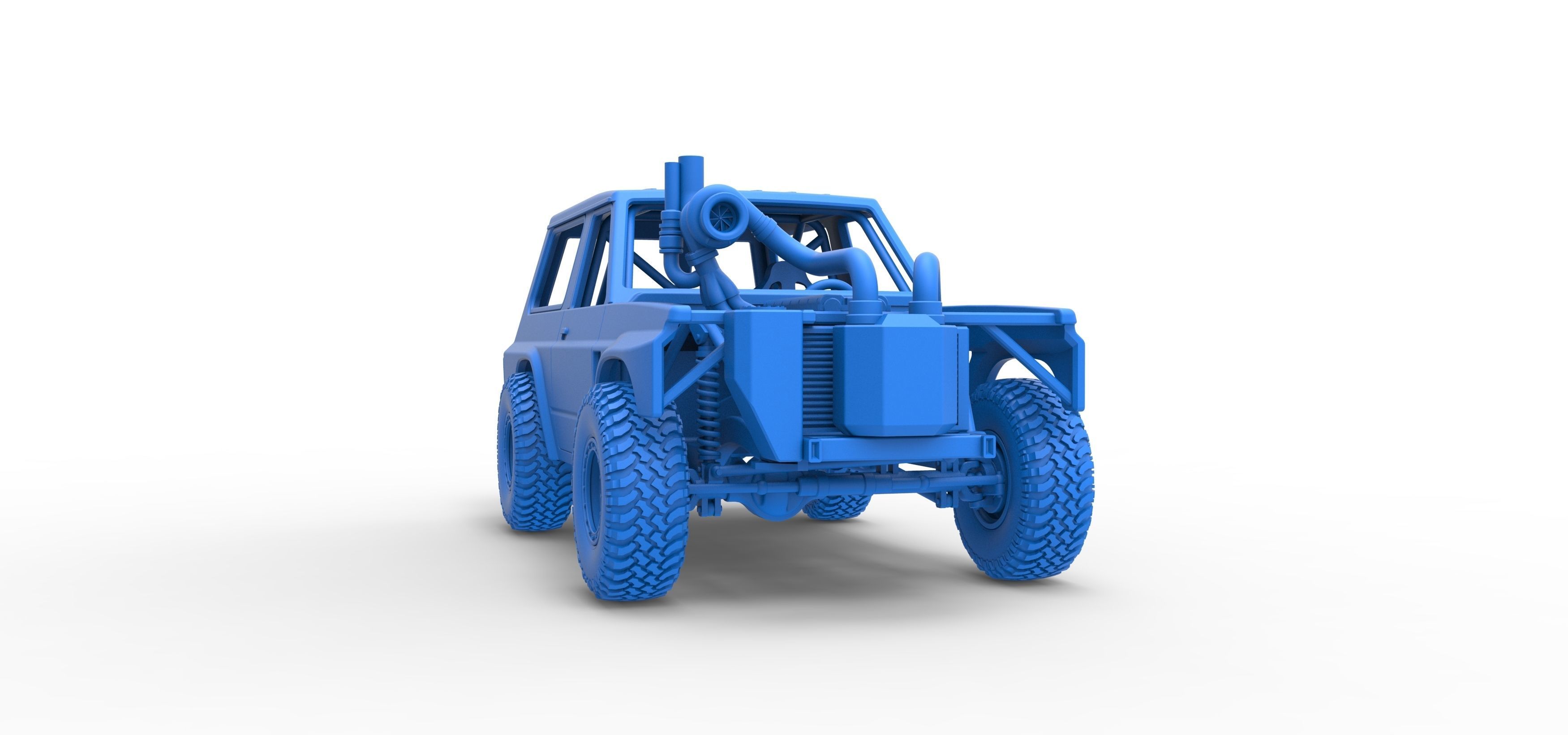 Uphill Sand Racing Dragster Scale 1 to 25 3D print model_51