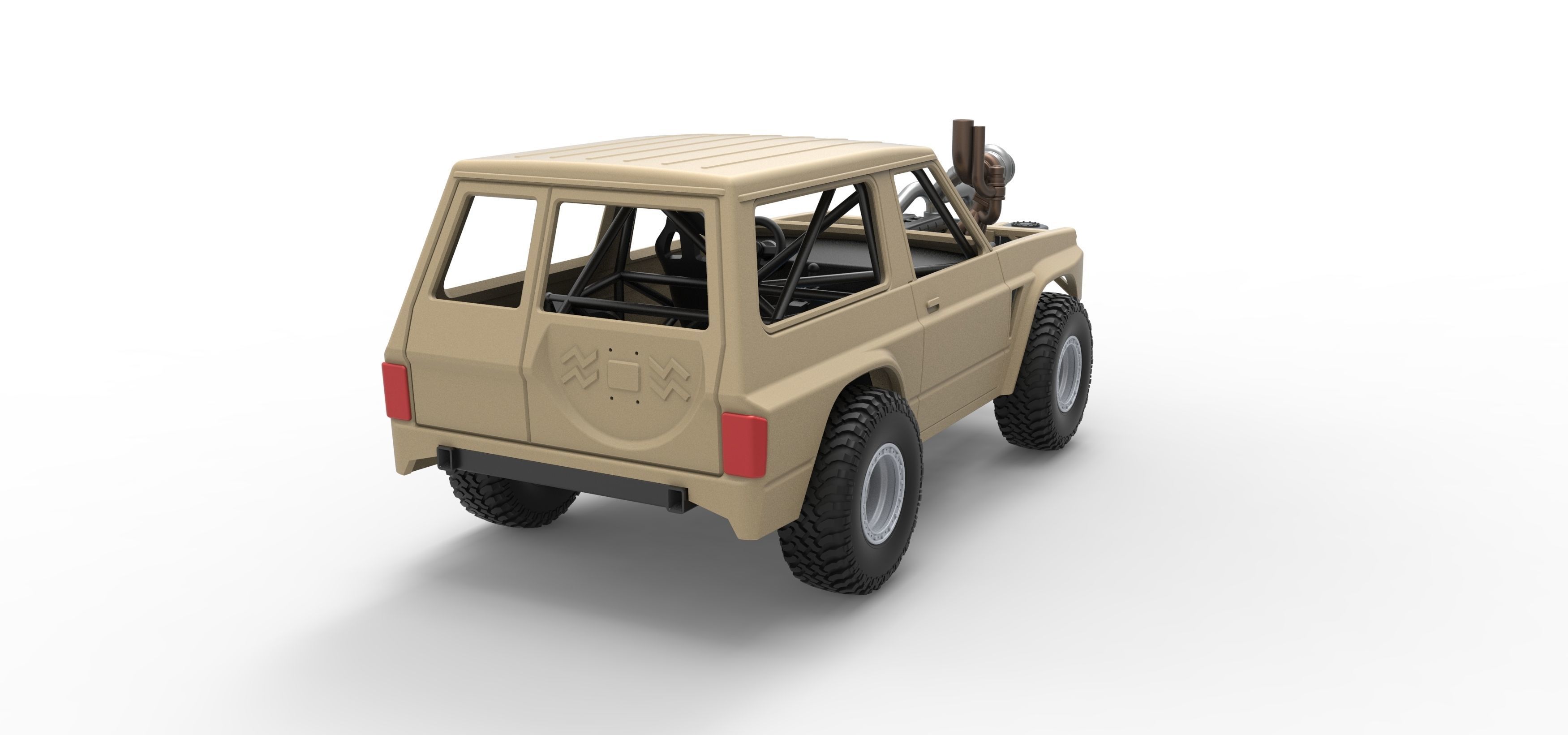 Uphill Sand Racing Dragster Scale 1 to 25 3D print model_18