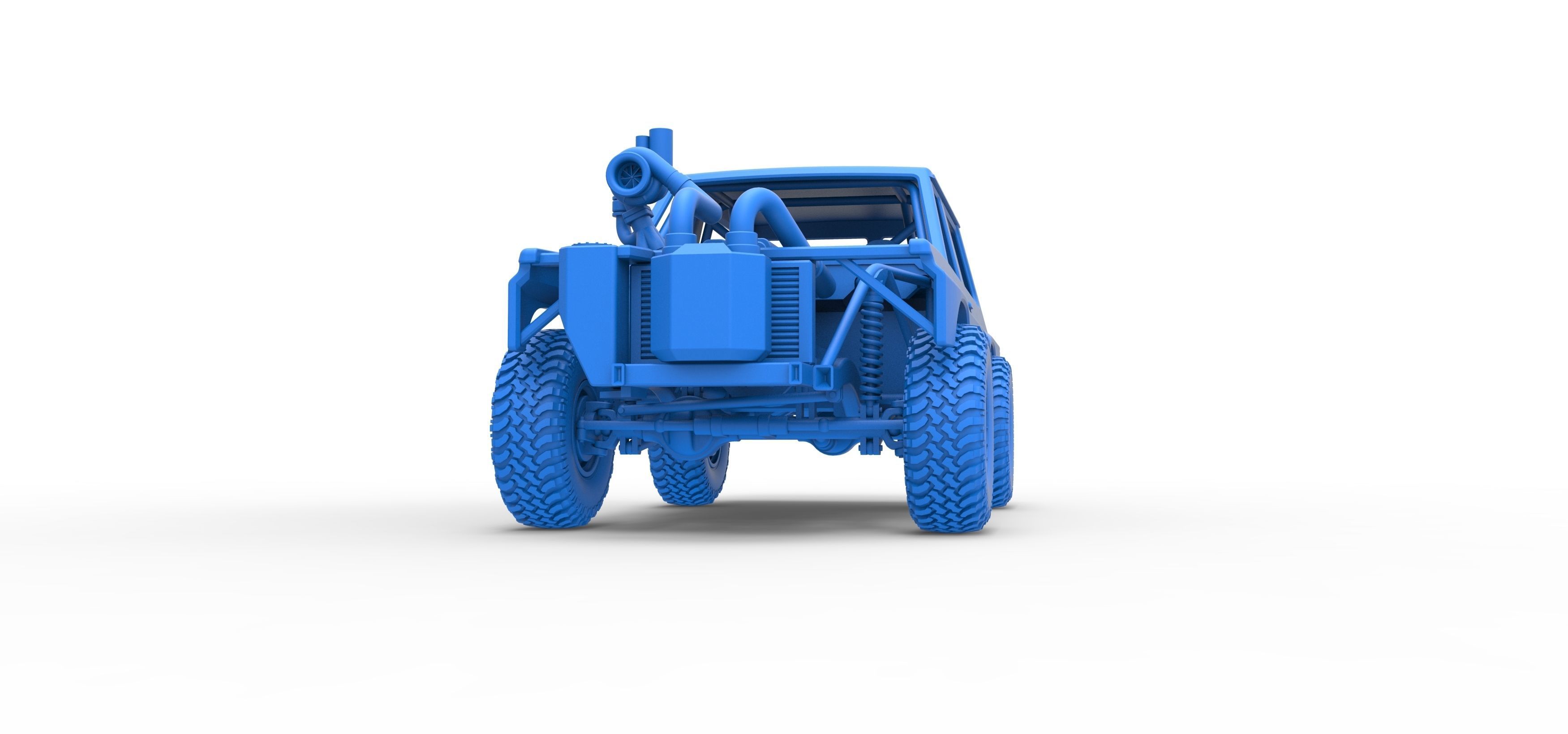Uphill Sand Racing Dragster Scale 1 to 25 3D print model_33