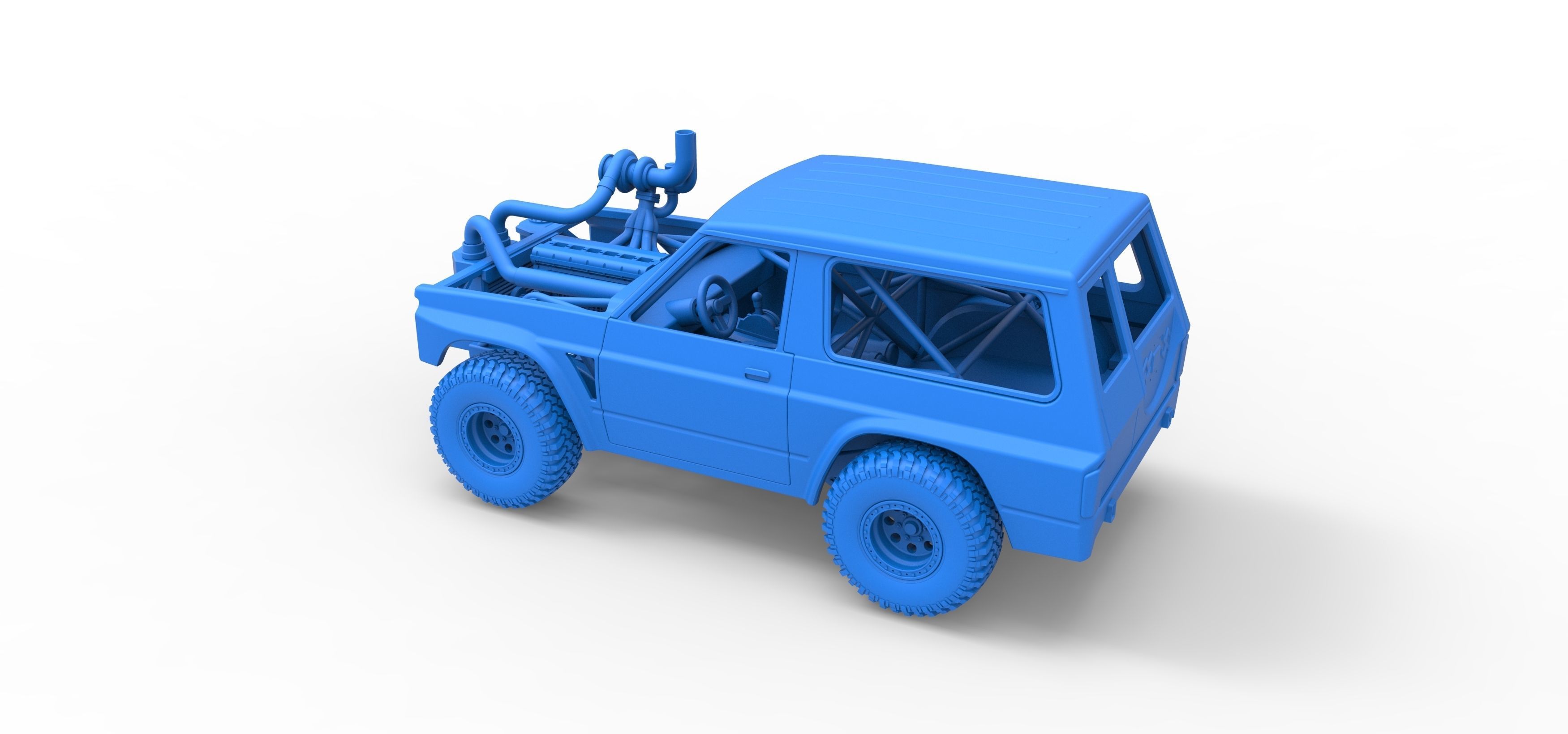 Uphill Sand Racing Dragster Scale 1 to 25 3D print model_39