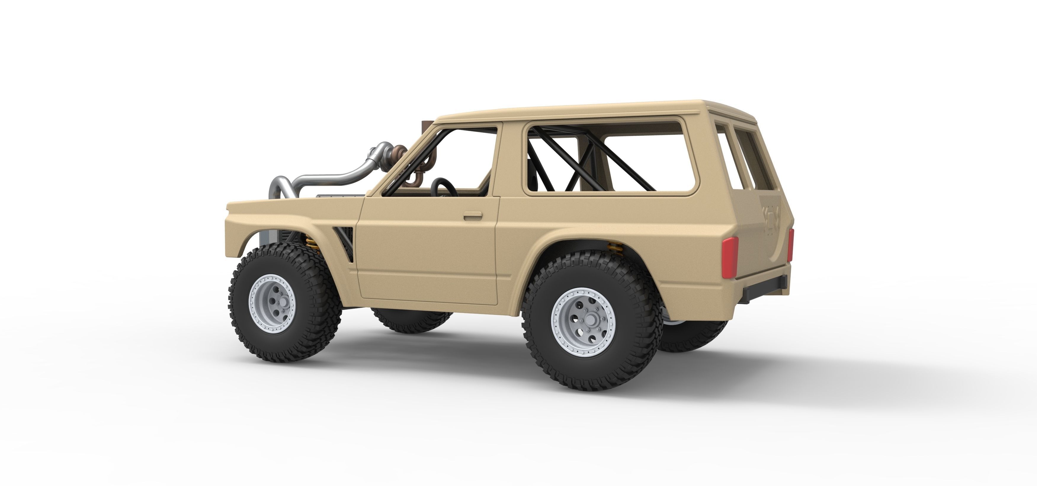 Uphill Sand Racing Dragster Scale 1 to 25 3D print model_13