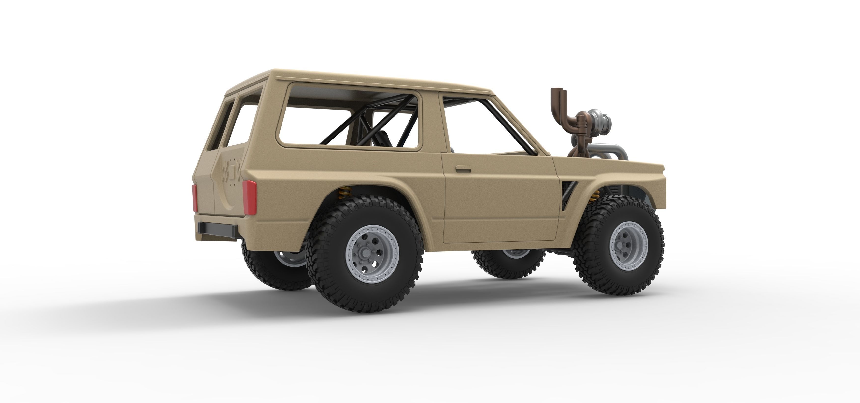 Uphill Sand Racing Dragster Scale 1 to 25 3D print model_21