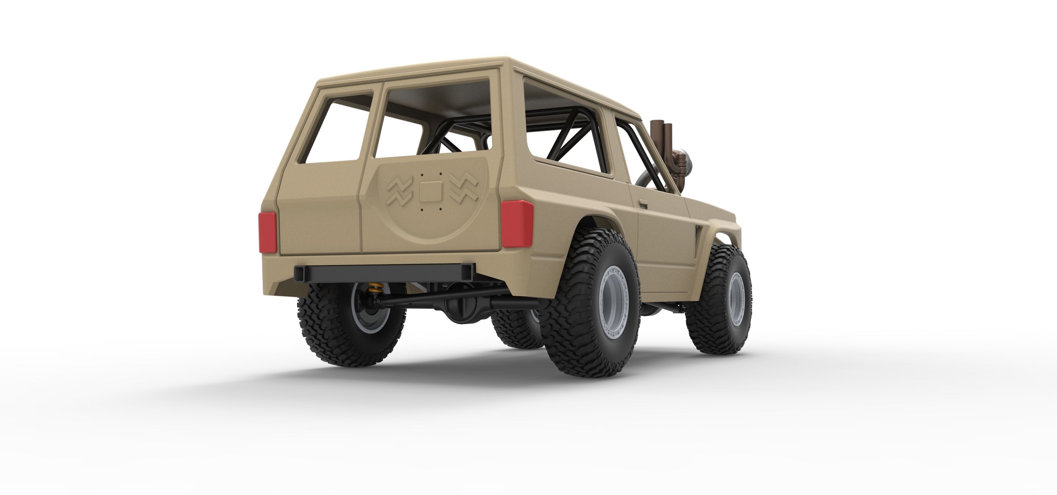 Uphill Sand Racing Dragster Scale 1 to 25 3D print model_19