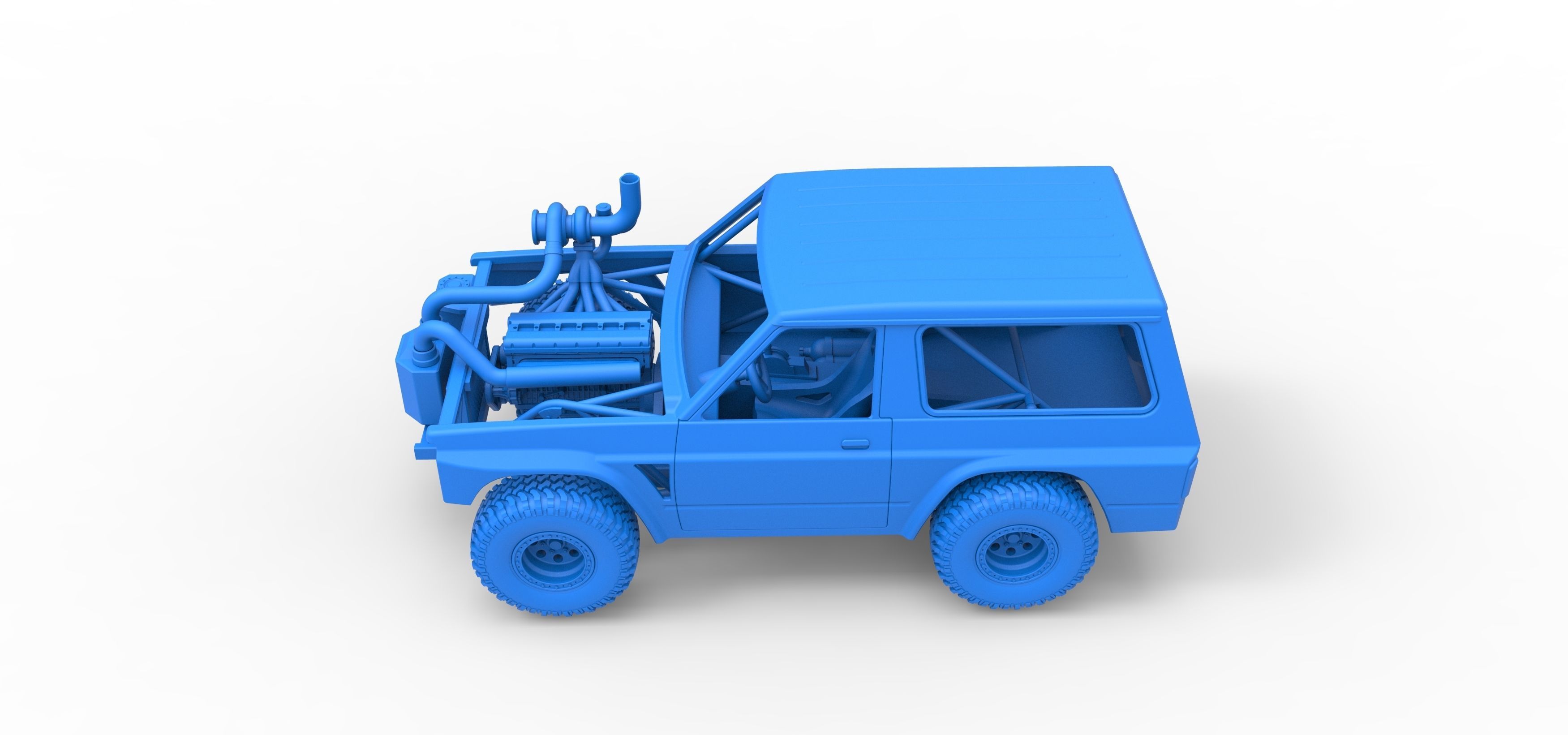 Uphill Sand Racing Dragster Scale 1 to 25 3D print model_37