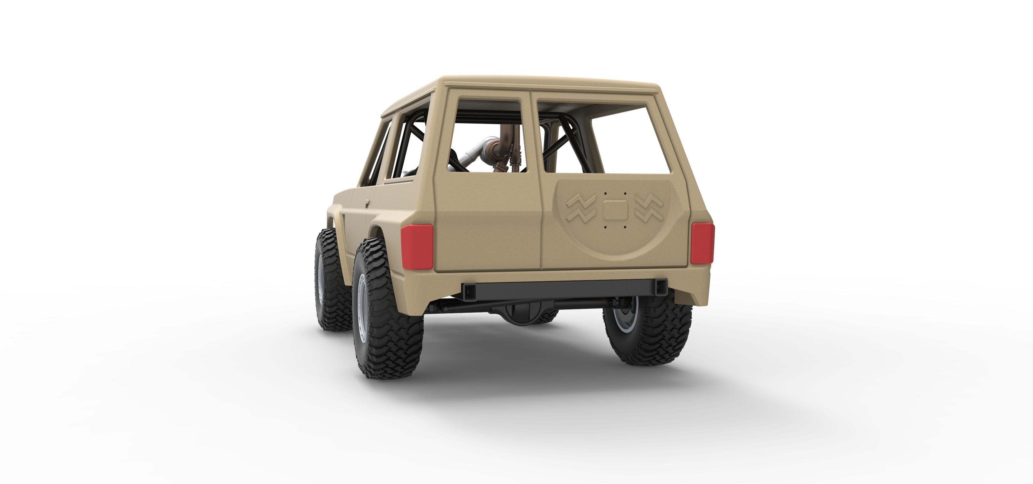 Uphill Sand Racing Dragster Scale 1 to 25 3D print model_15