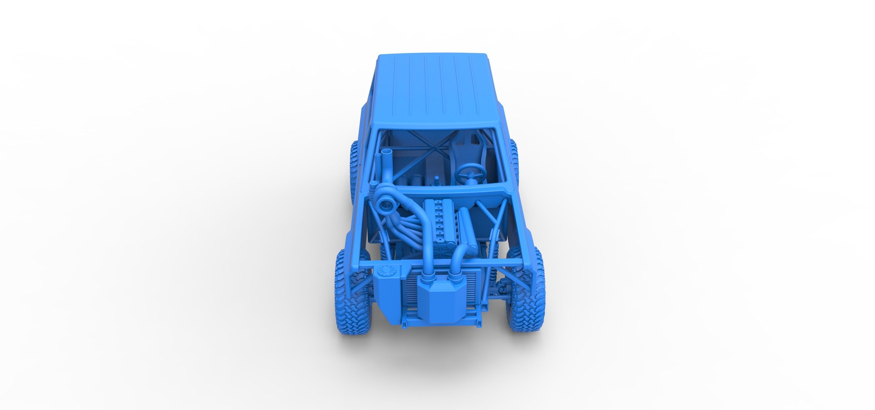 Uphill Sand Racing Dragster Scale 1 to 25 3D print model_35