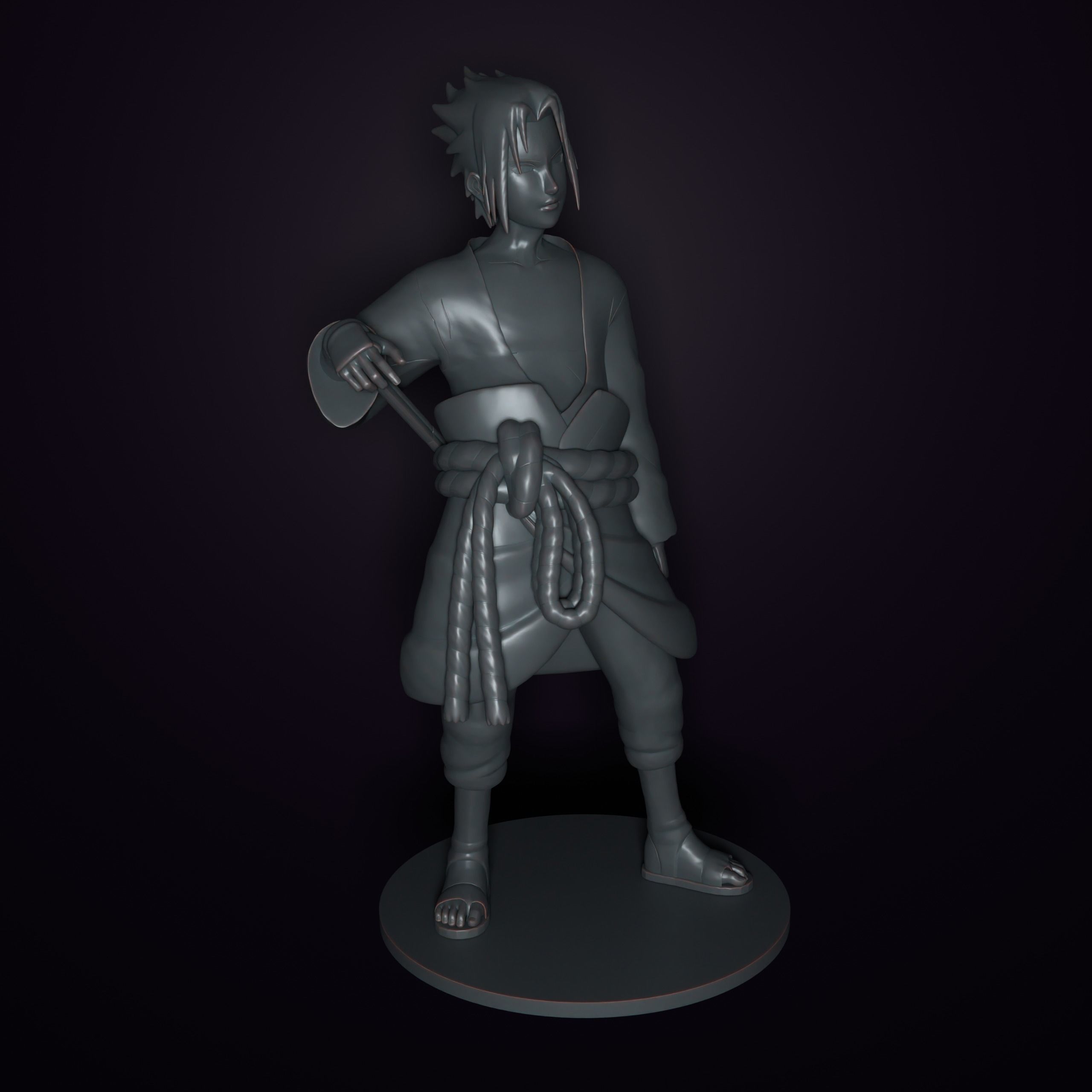 Sasuke Uchiha 3D print model_11