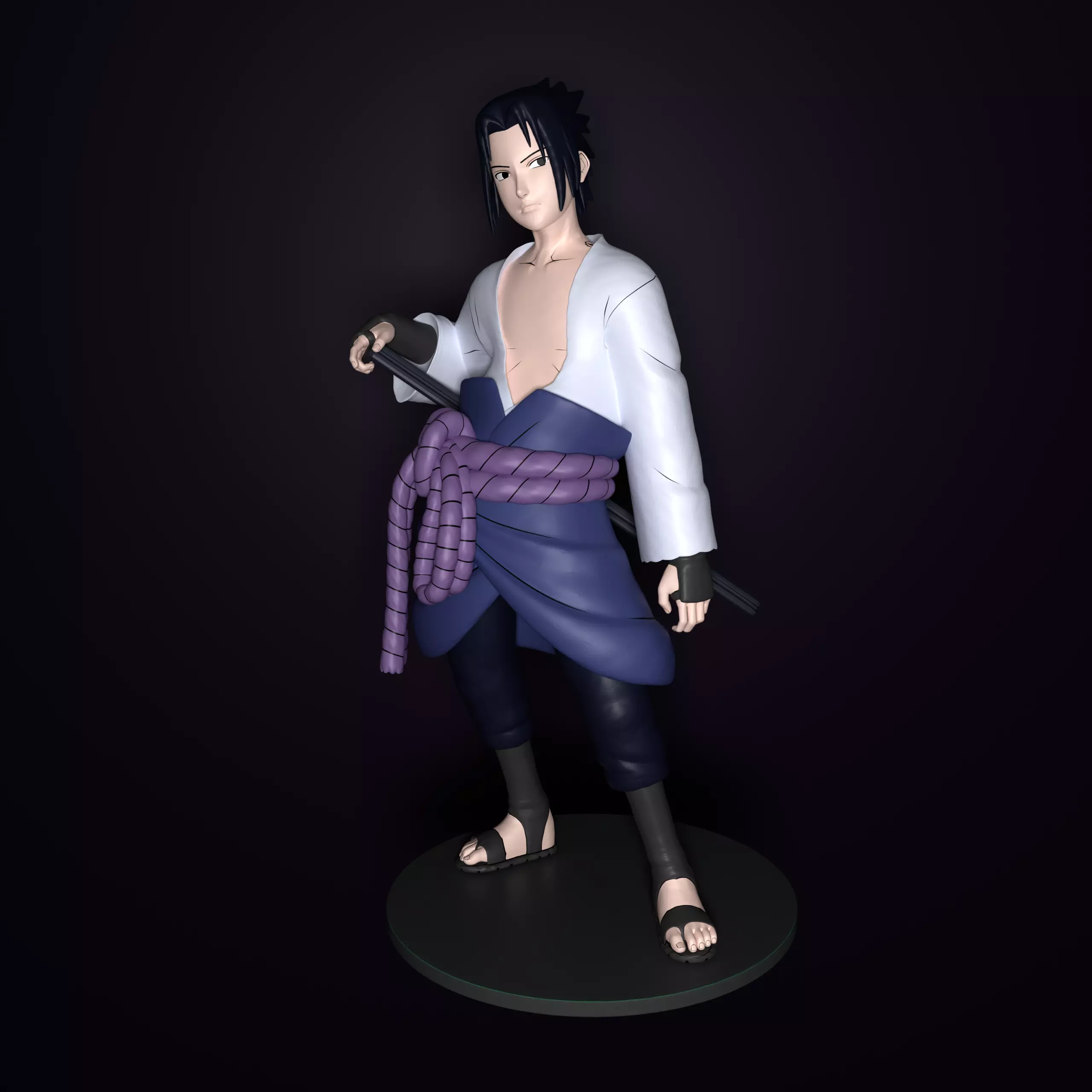 Sasuke Uchiha 3D print model_0
