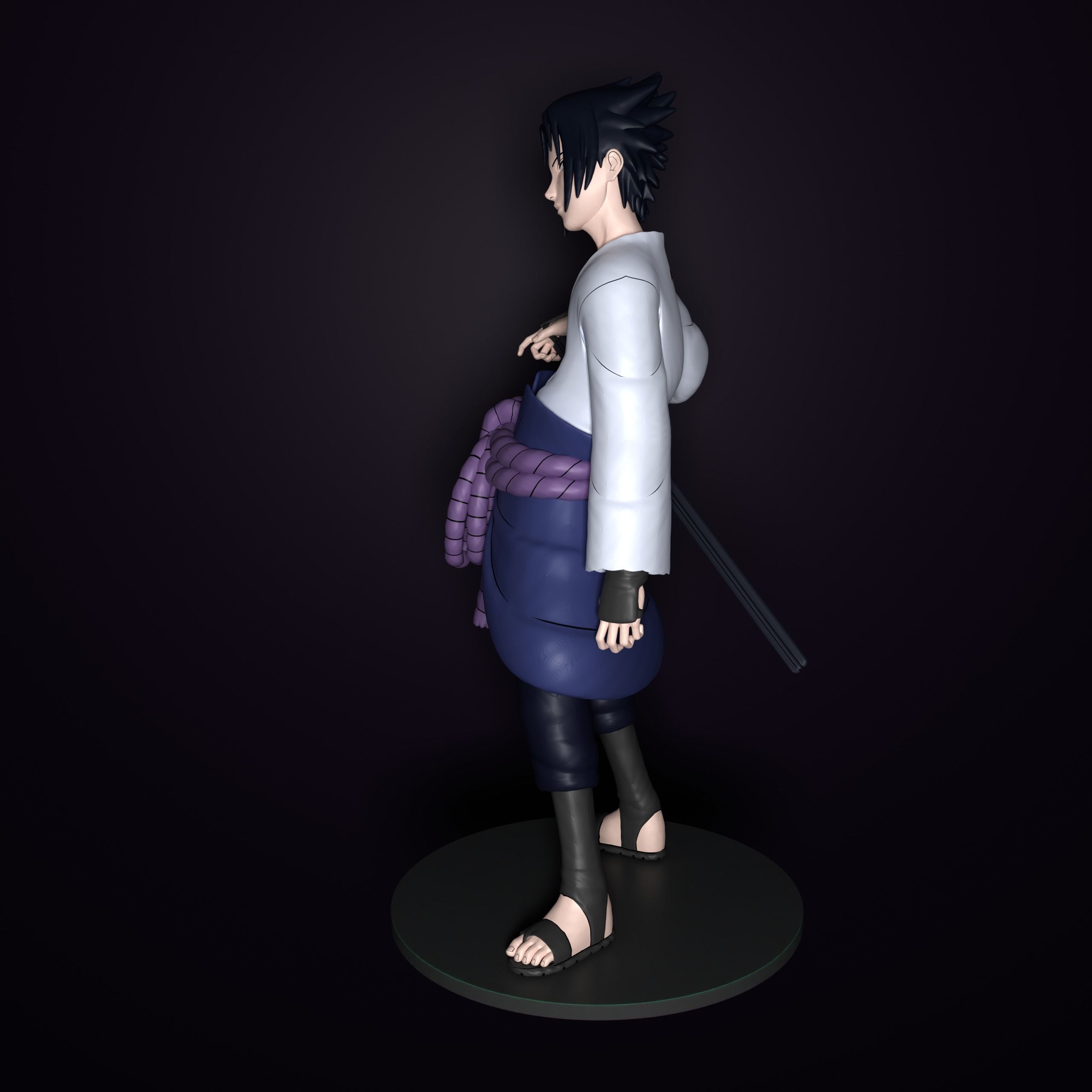 Sasuke Uchiha 3D print model_2