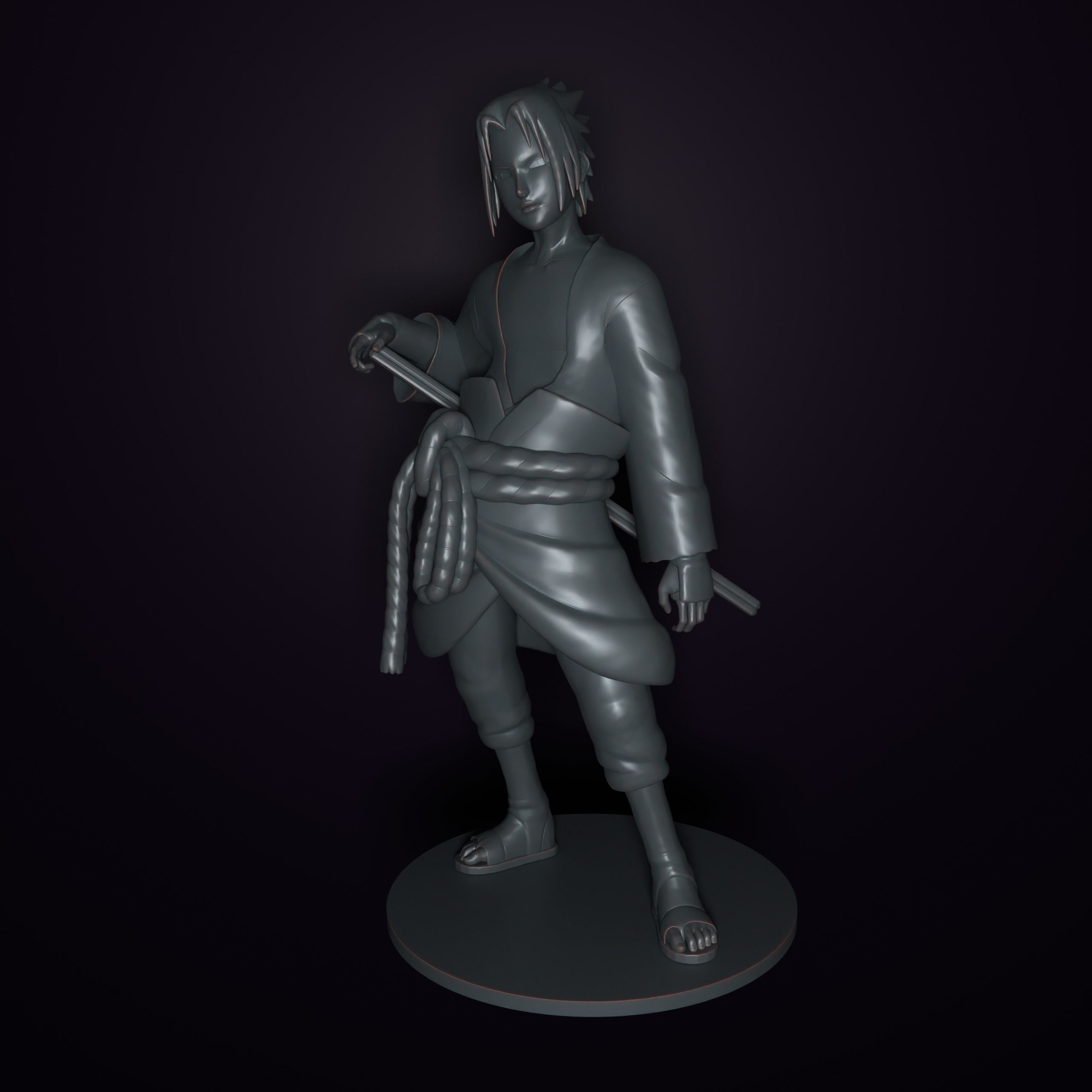 Sasuke Uchiha 3D print model_1