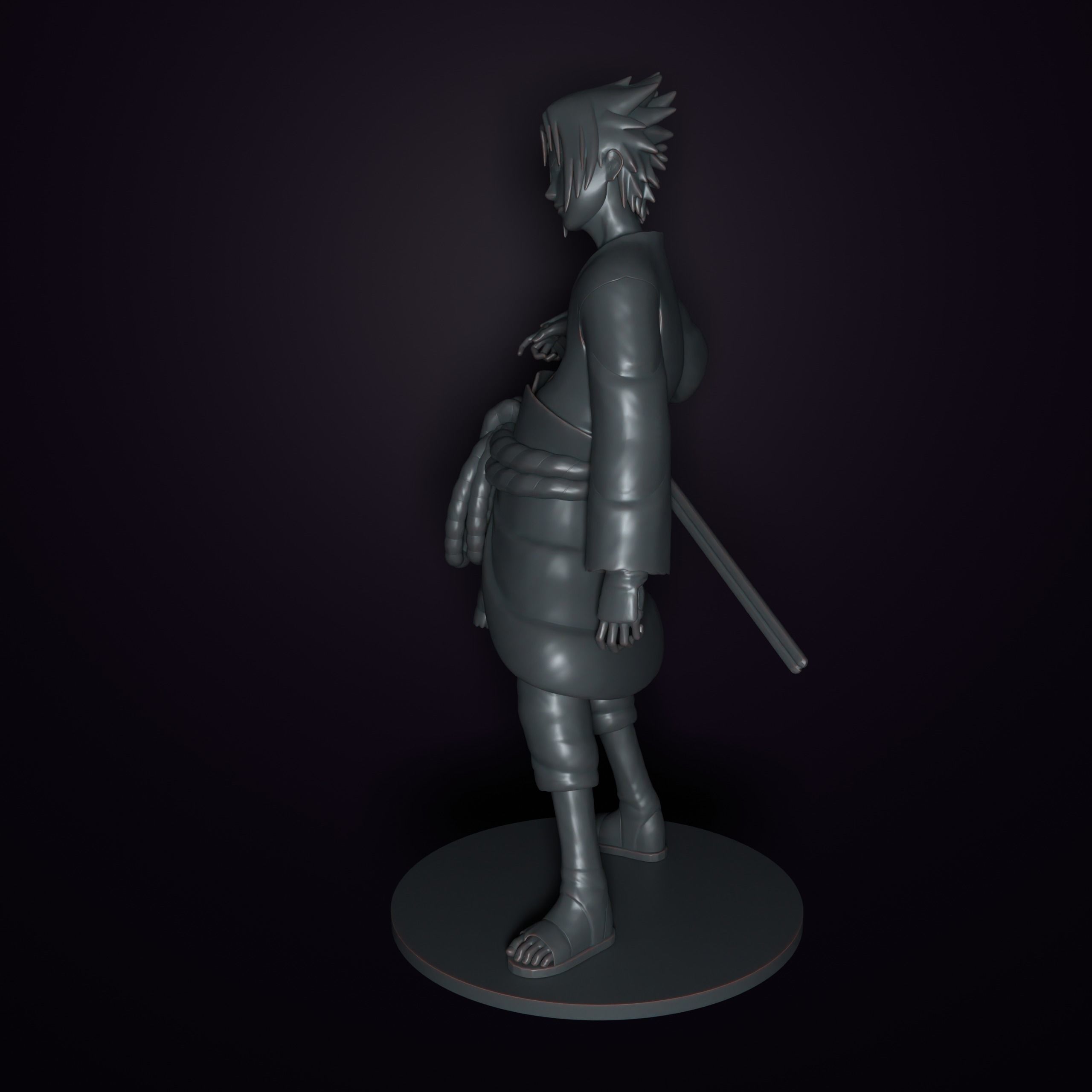 Sasuke Uchiha 3D print model_3