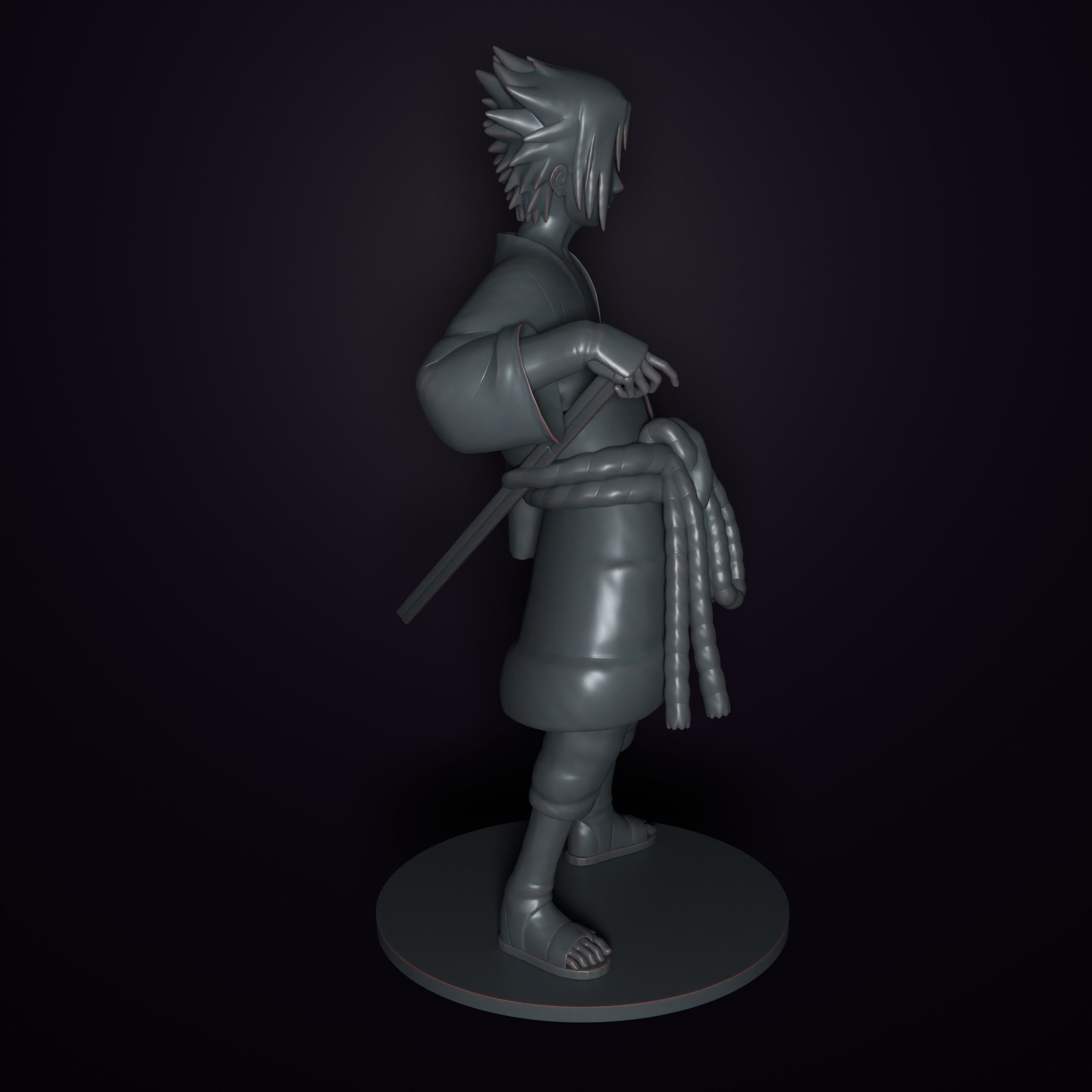 Sasuke Uchiha 3D print model_9