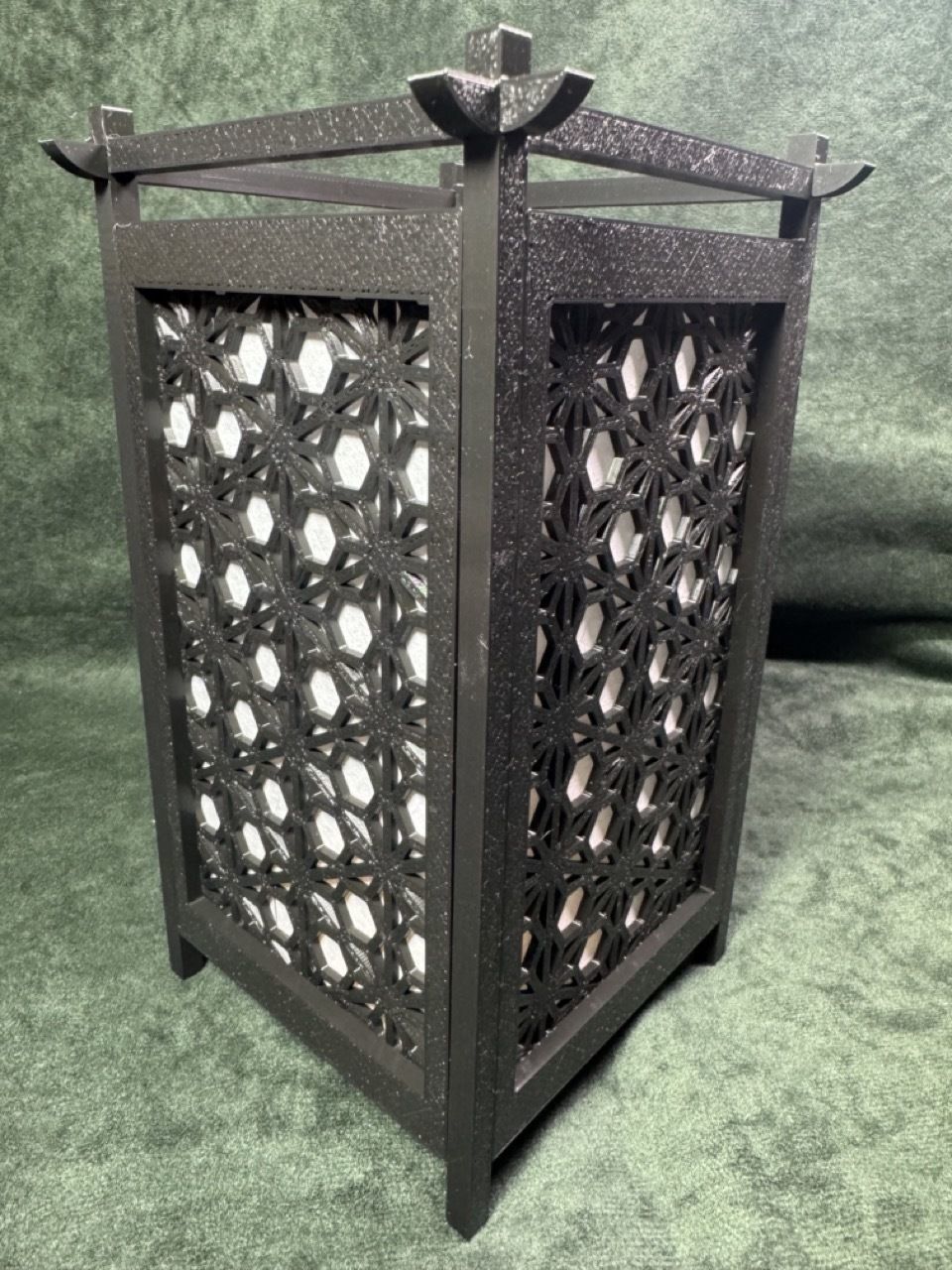 Kumiko Japanese Shoji Lantern - Yae-urahana-kikkou 3D print model_2