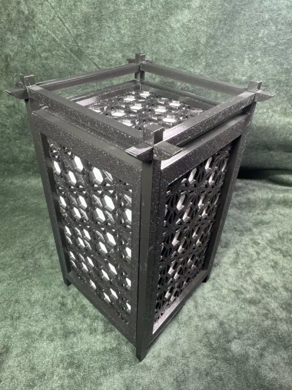 Kumiko Japanese Shoji Lantern - Yae-urahana-kikkou 3D print model_0