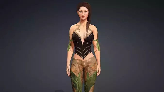 Sexy Character - Fully Rigged 3D model