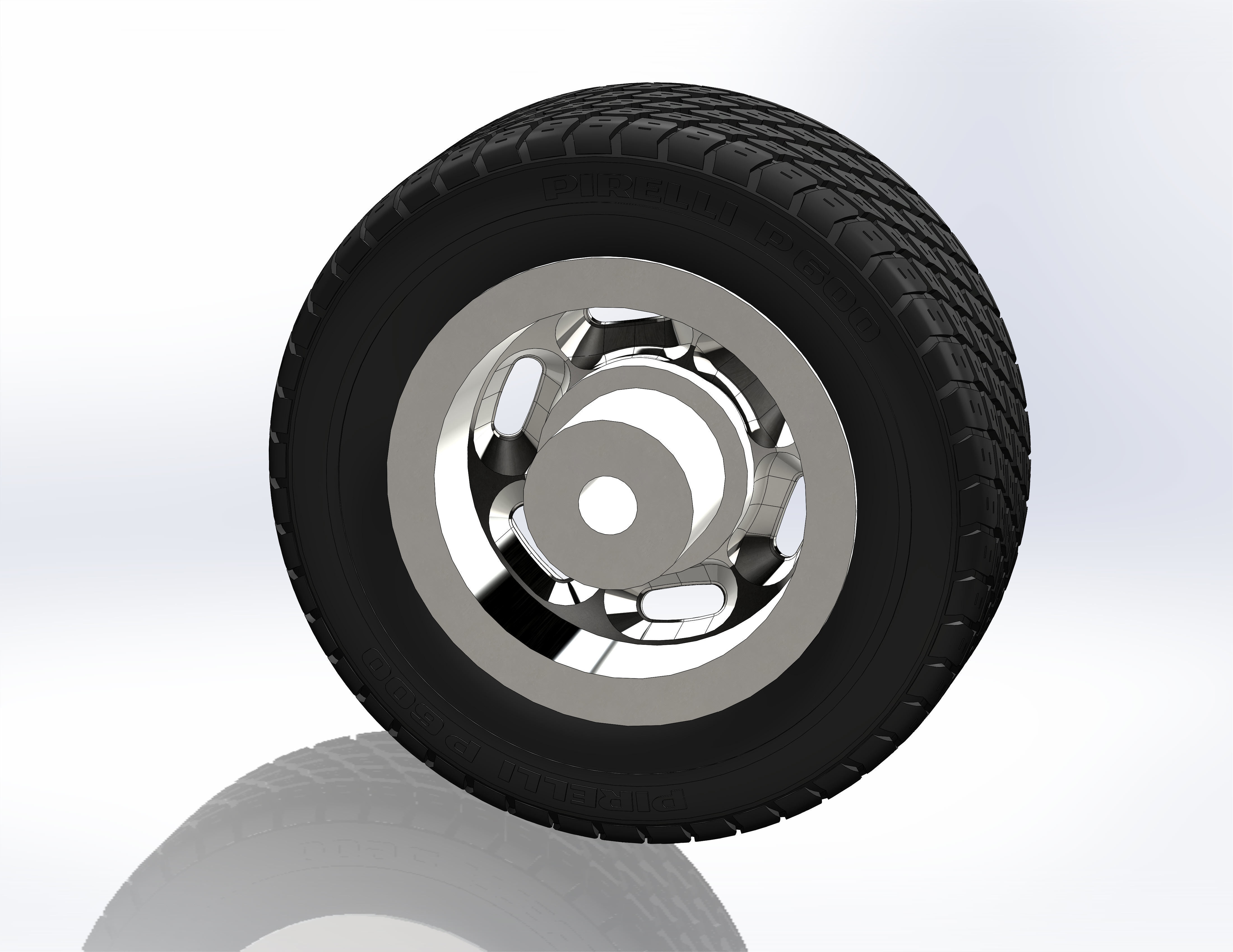 Wheels for scale model of Chrysler 1960-76 3D print model_4