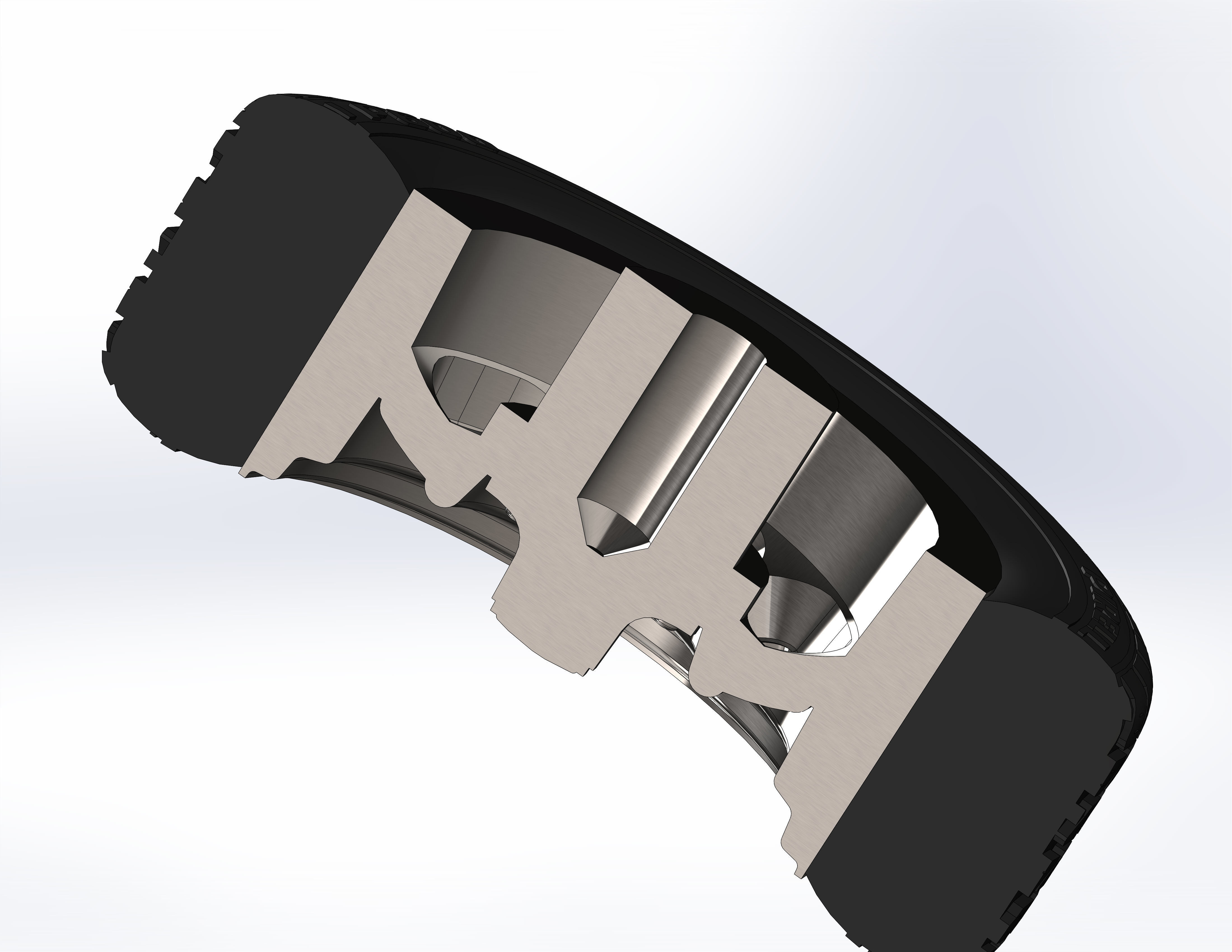 Wheels for scale model of Chrysler 1960-76 3D print model_9