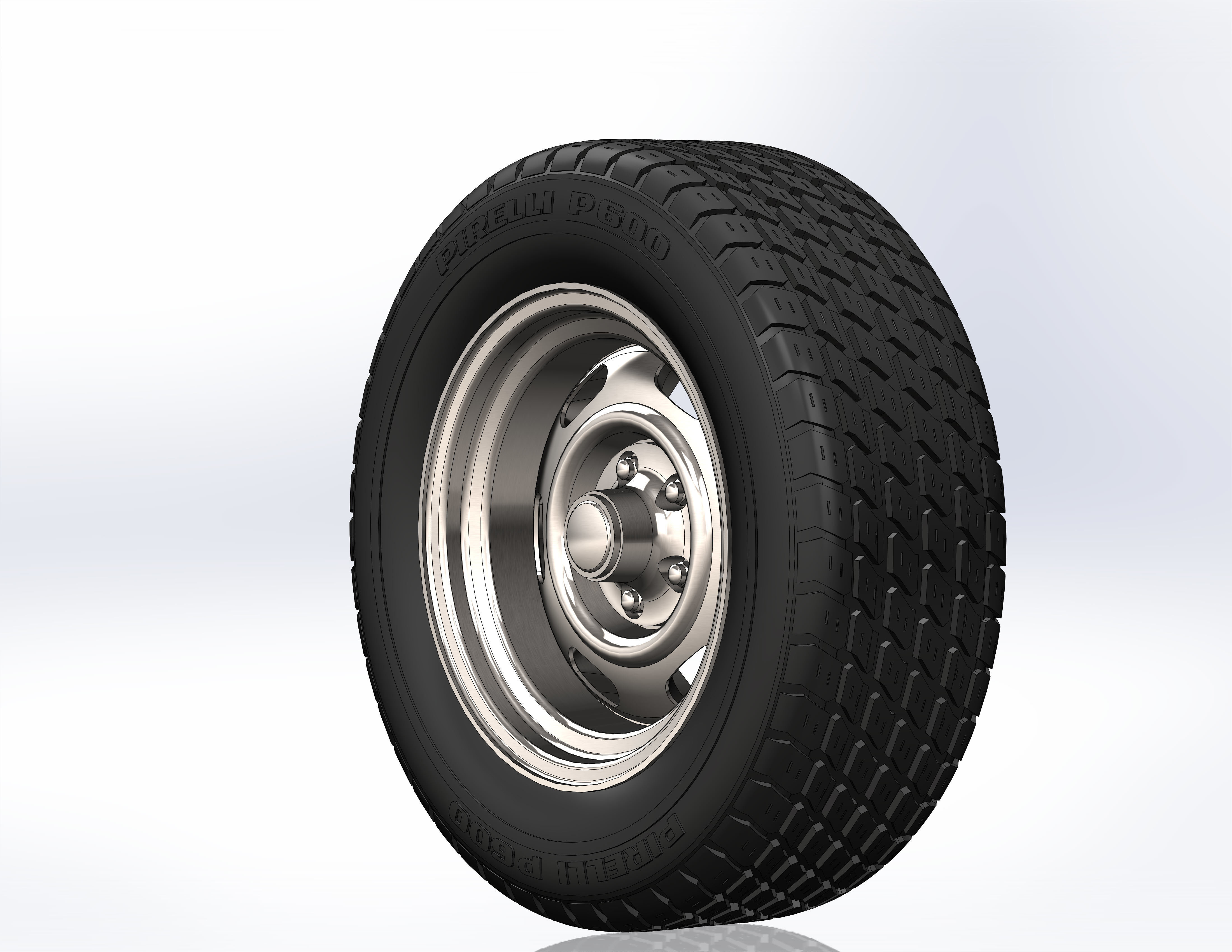 Wheels for scale model of Chrysler 1960-76 3D print model_2