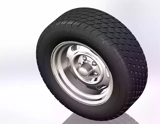 Wheels for scale model of Chrysler 1960-76 3D print model Wheels for scale model of Chrysler 1960-76 3D print model