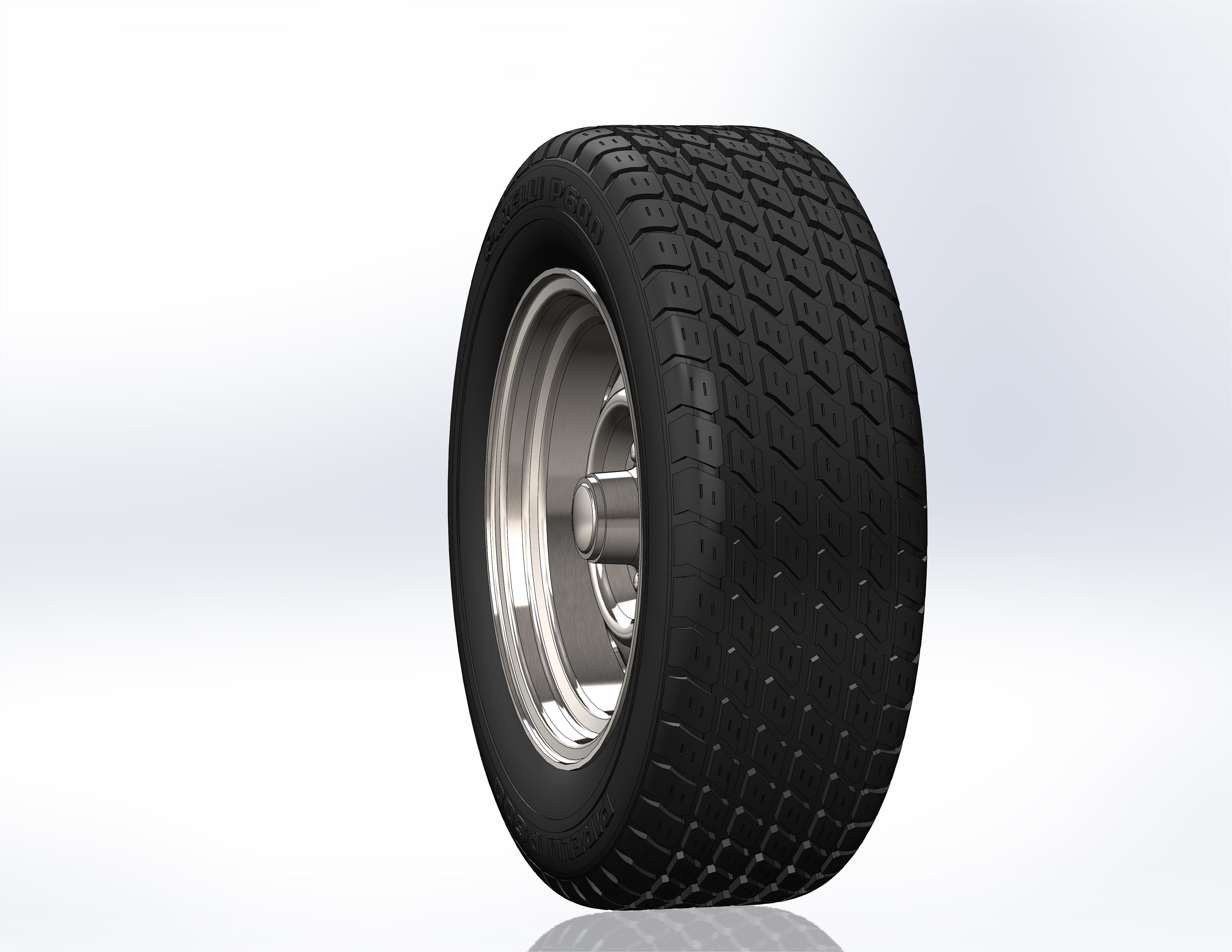 Wheels for scale model of Chrysler 1960-76 3D print model_3