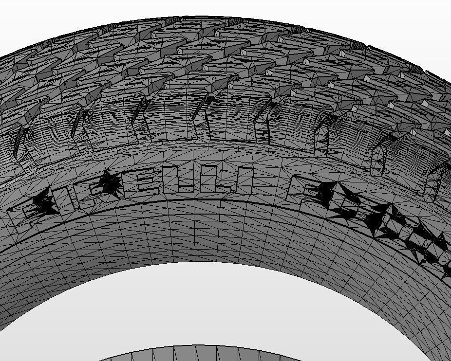 Wheels for scale model of Chrysler 1960-76 3D print model_14