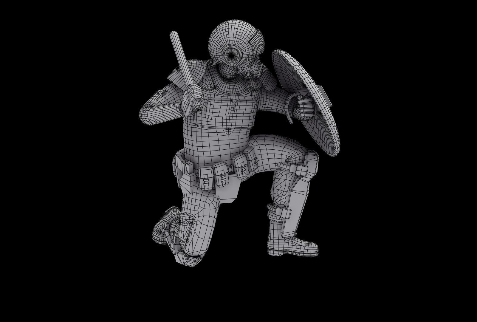 Police Riot Control Officers 3D model_31
