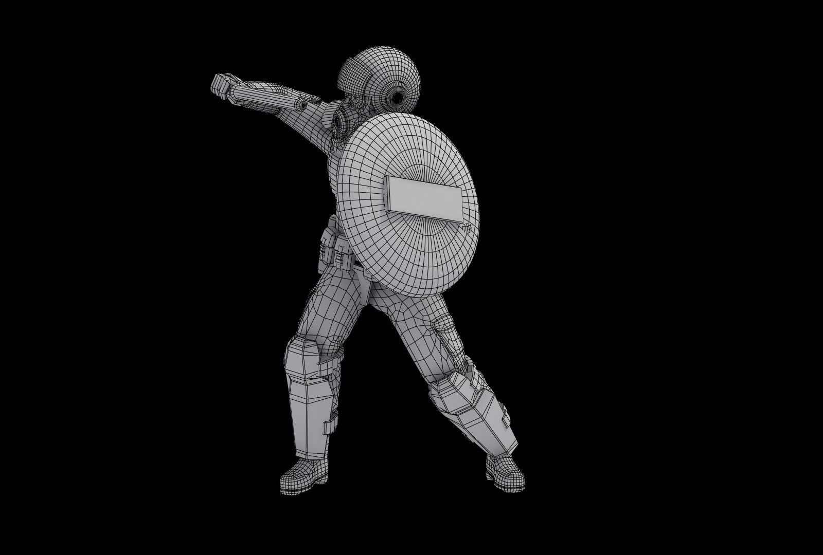 Police Riot Control Officers 3D model_37