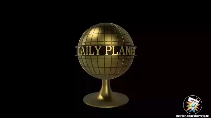 Superman Daily Planet Globe for action figures 3D print model