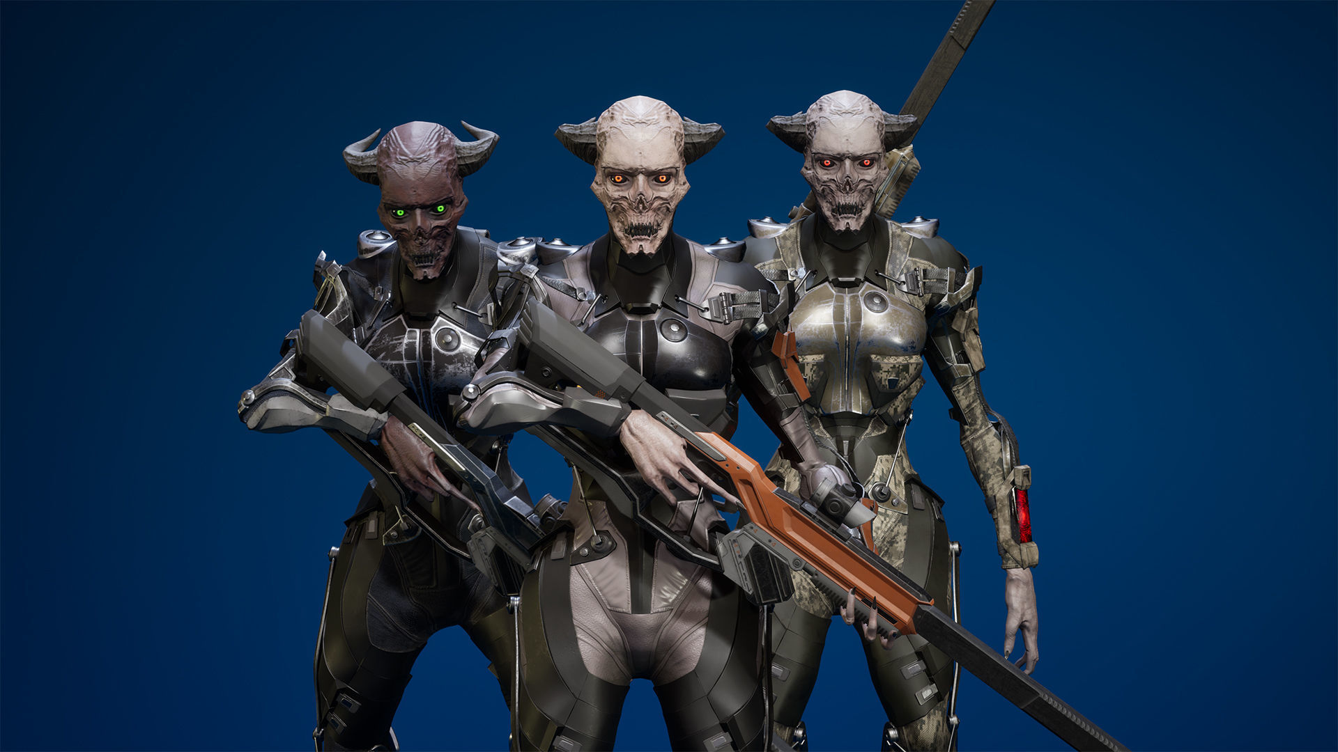 TechnoDemoness 01 Low-poly 3D model_3