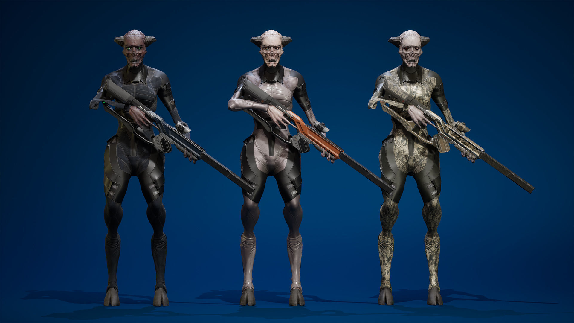 TechnoDemoness 01 Low-poly 3D model_6