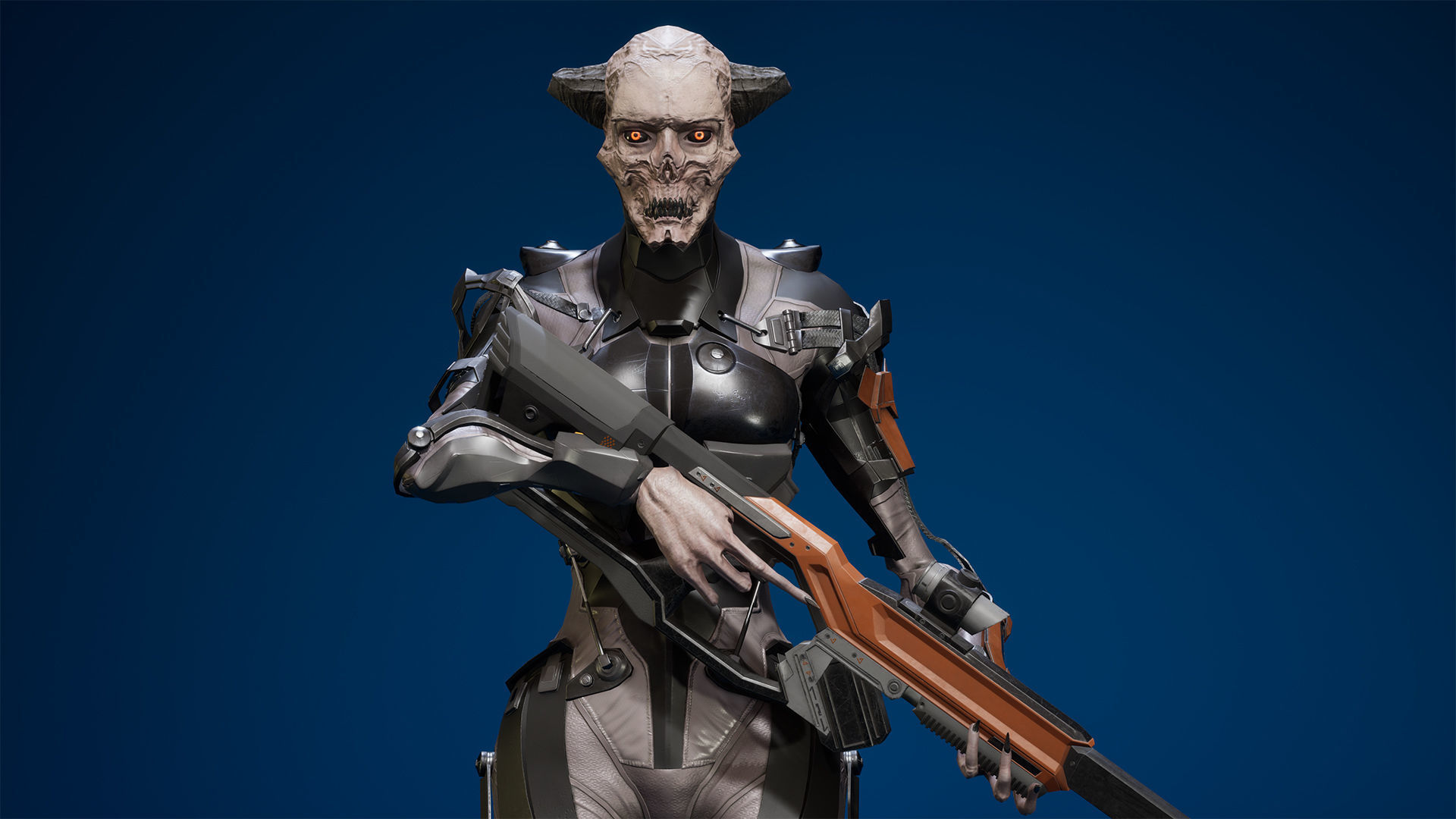 TechnoDemoness 01 Low-poly 3D model_7